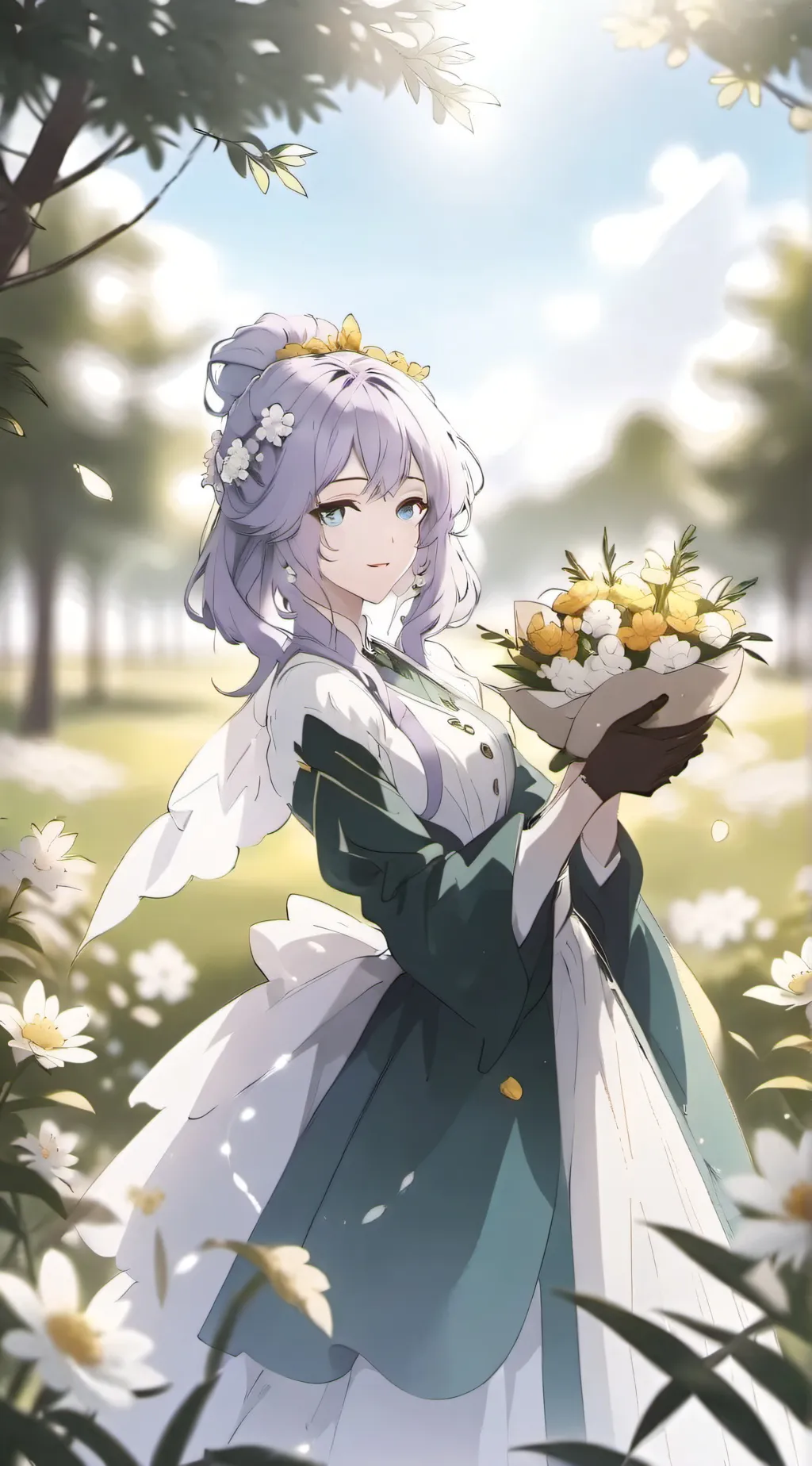 ai character: Sakura background