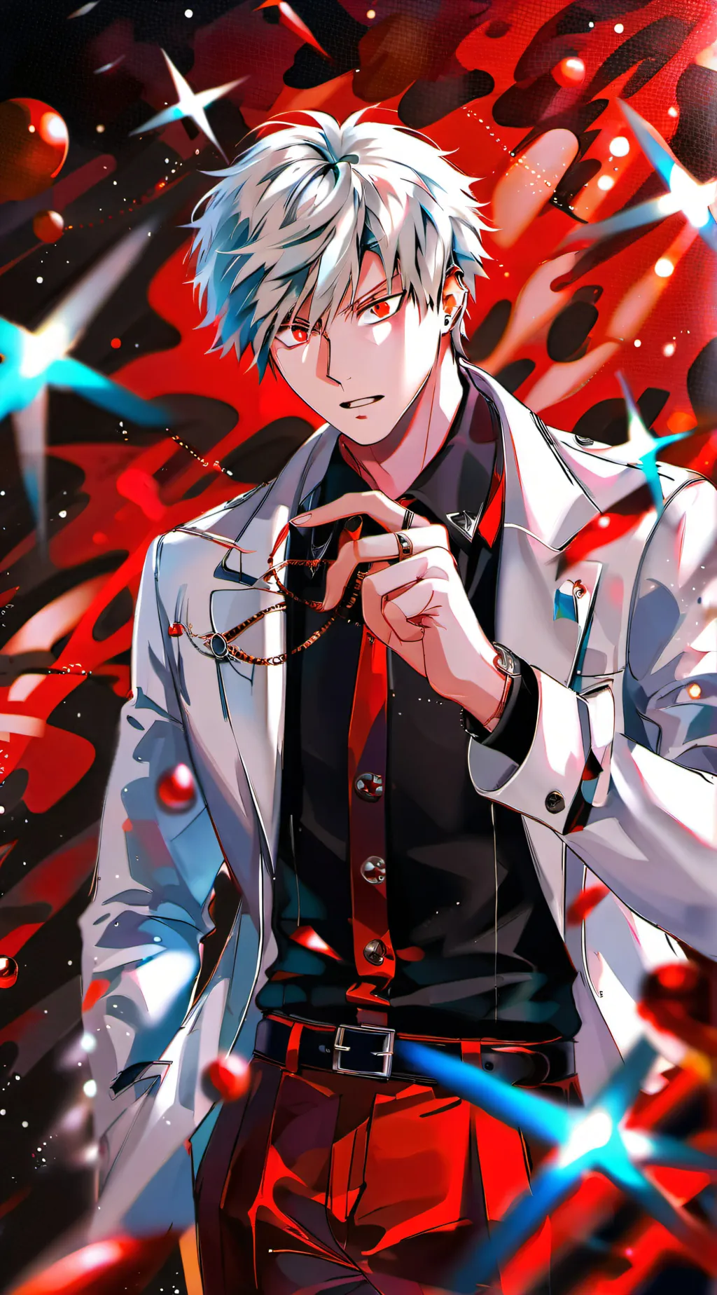 ai character: Katsuki bakugou background