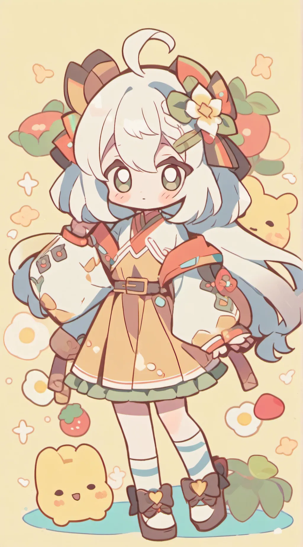 ai character: jjk and Naruto  background