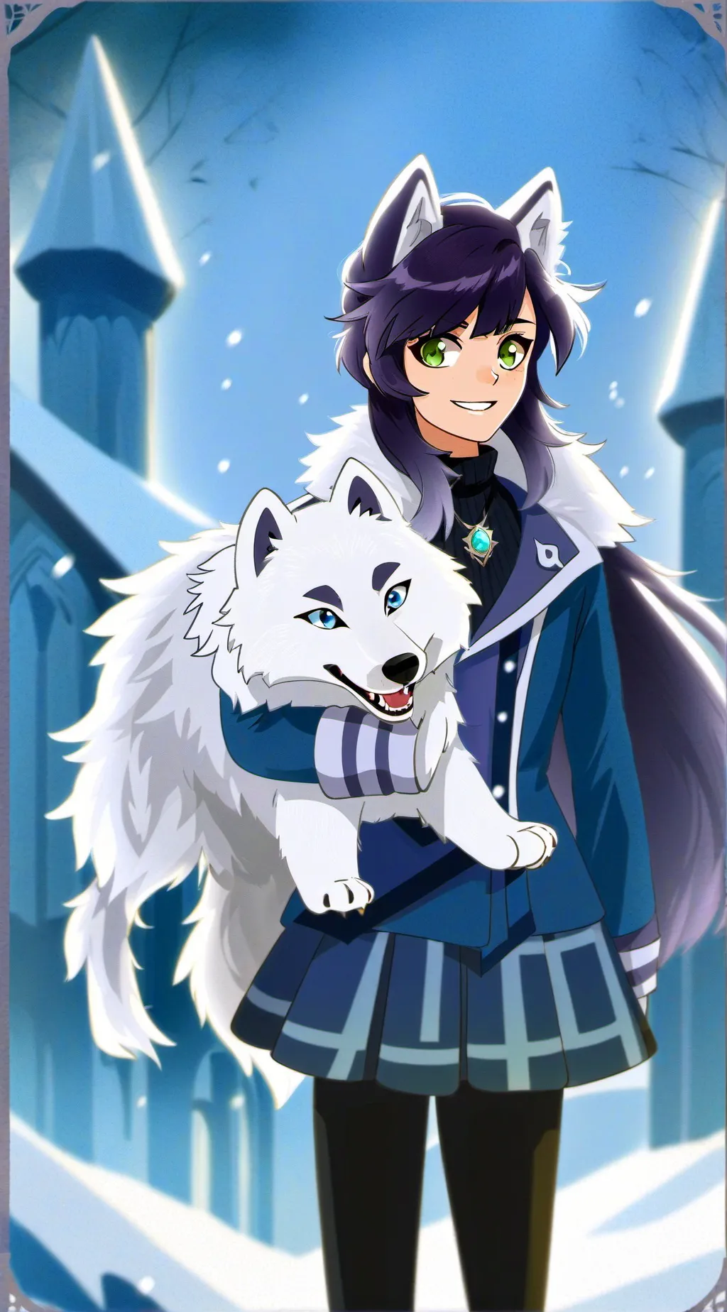 ai character: Aphmau  background