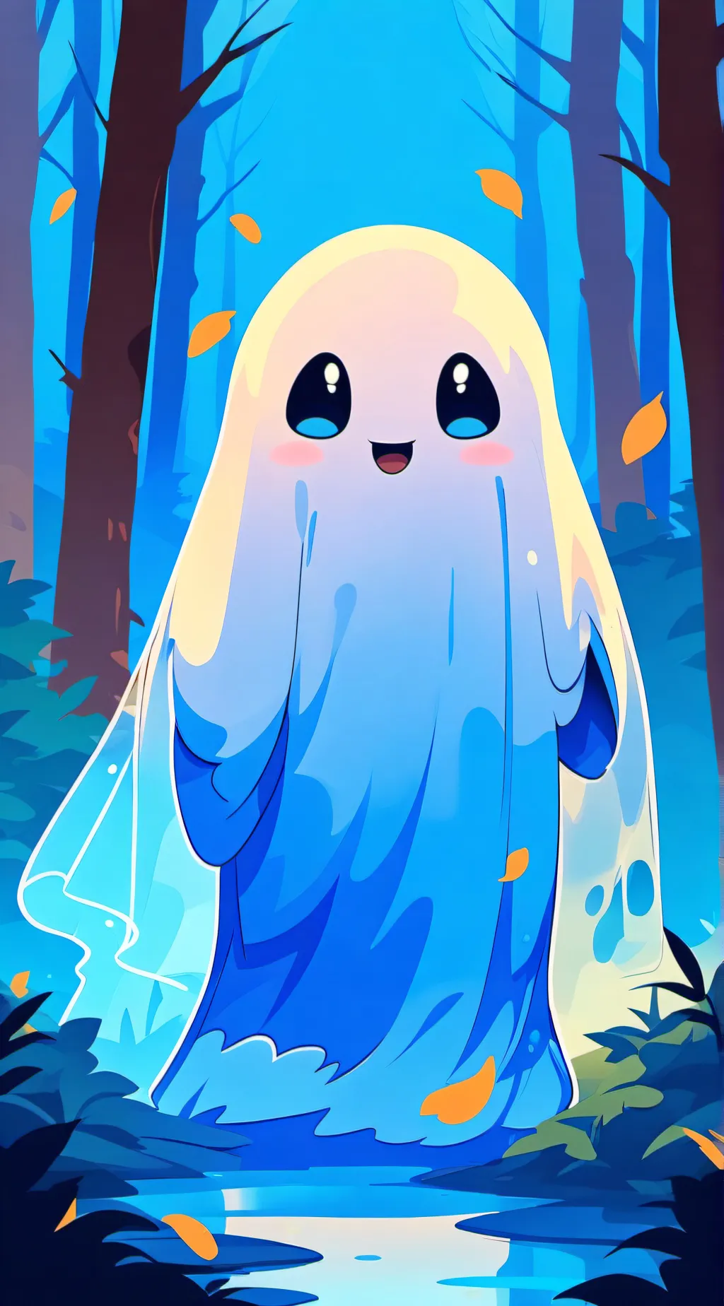 ai character: Ghost background