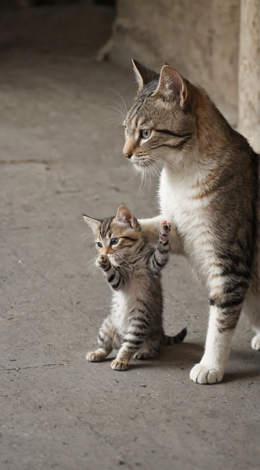 ai character: mother cat background