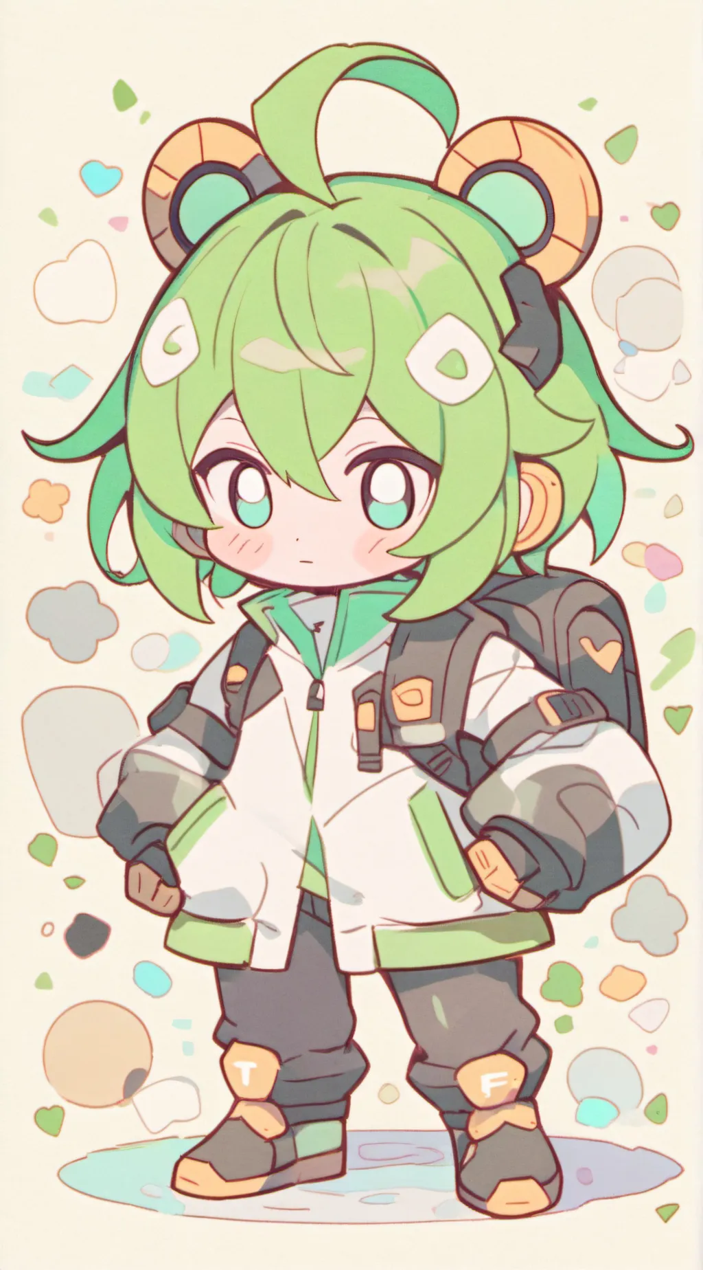 ai character: I’m tablet titan background