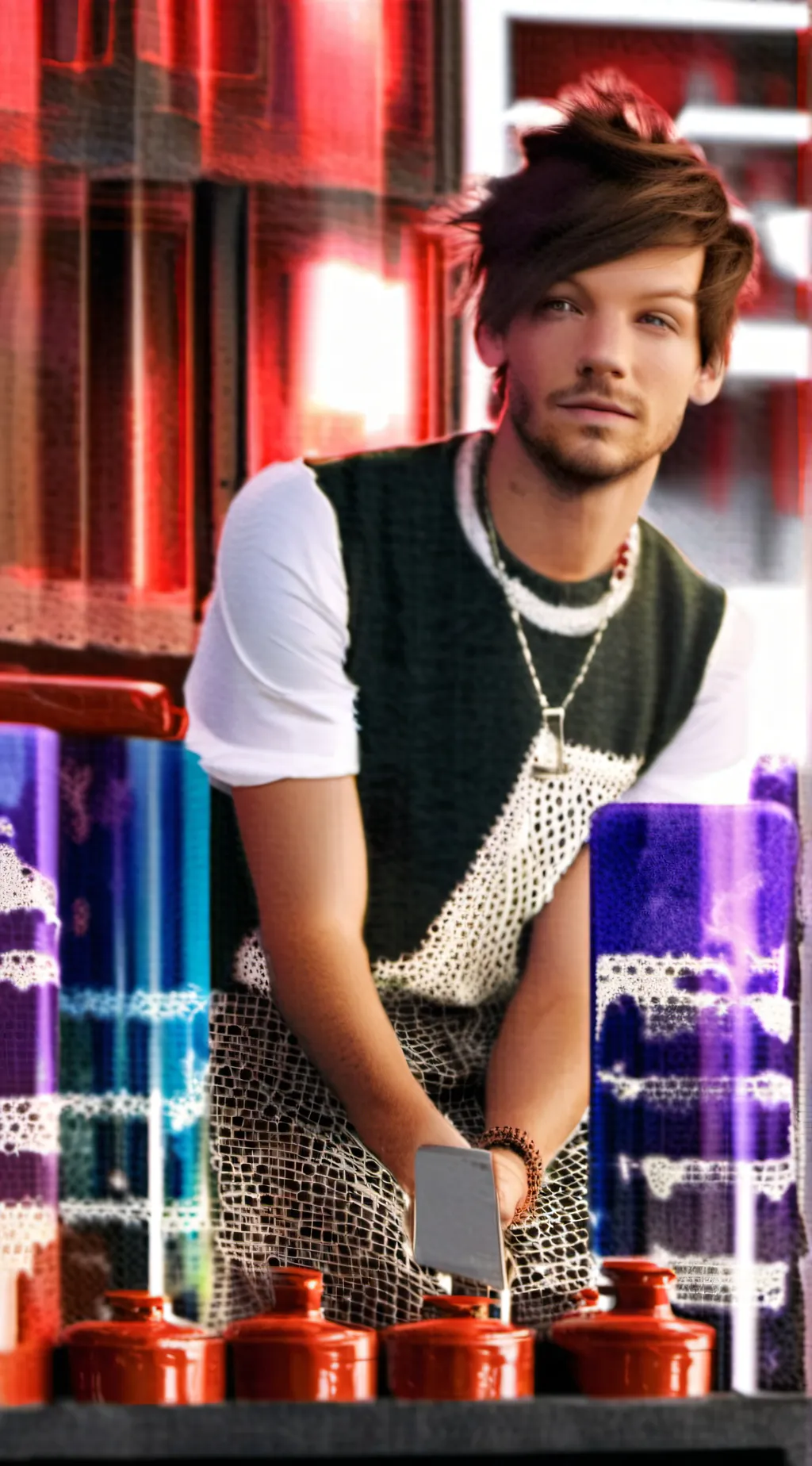 ai character: Louis Tomlinson  background