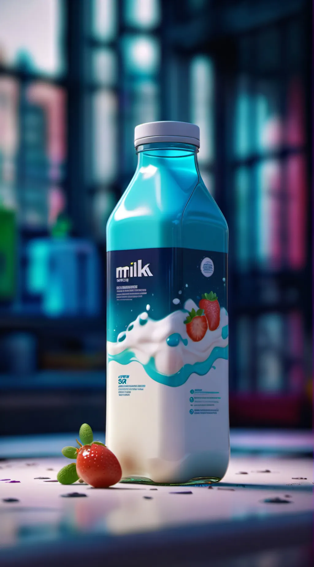 ai character: milk background