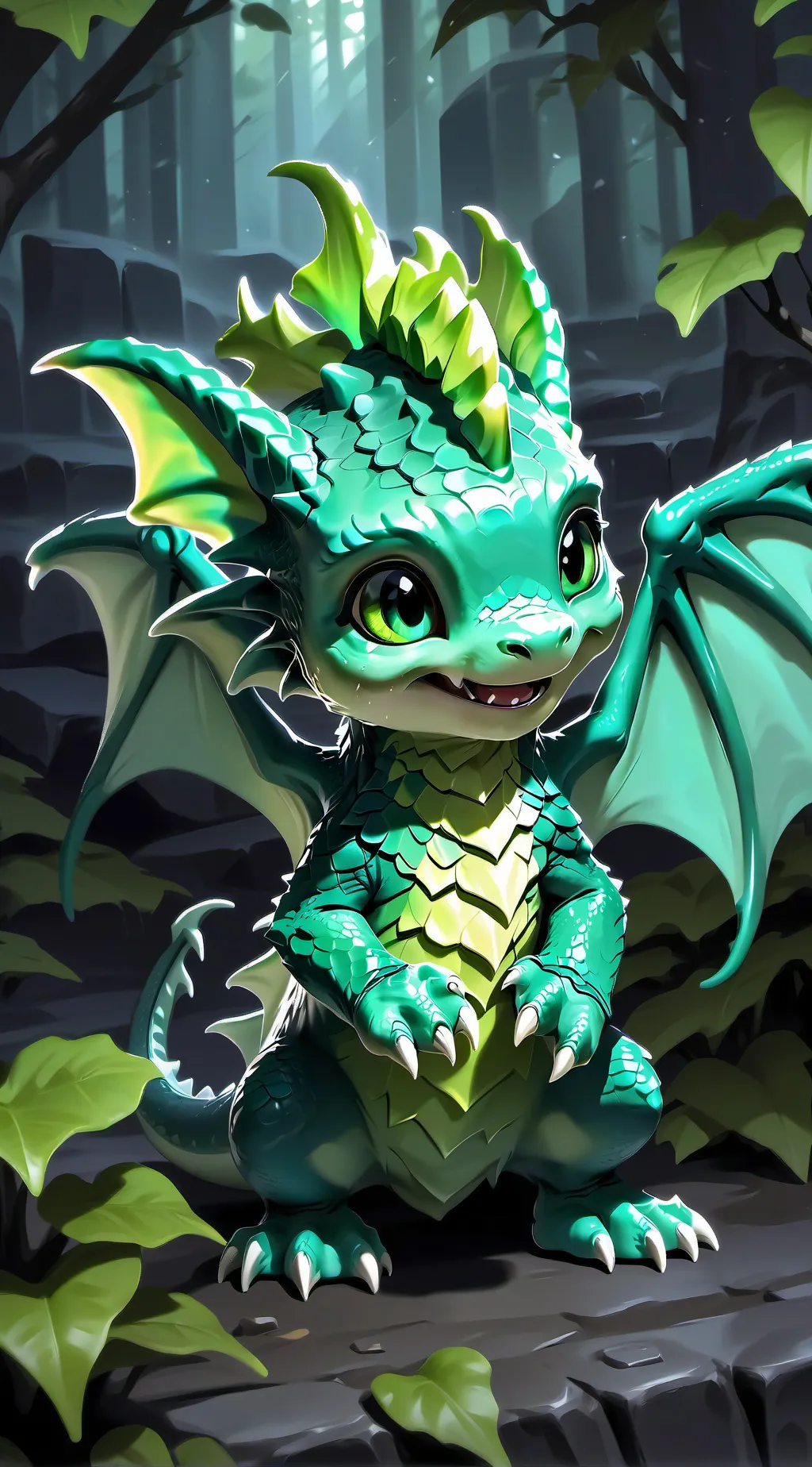 ai character: ~Leafy~ background