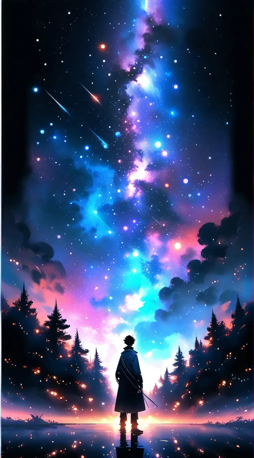 ai character: lonely wolf background