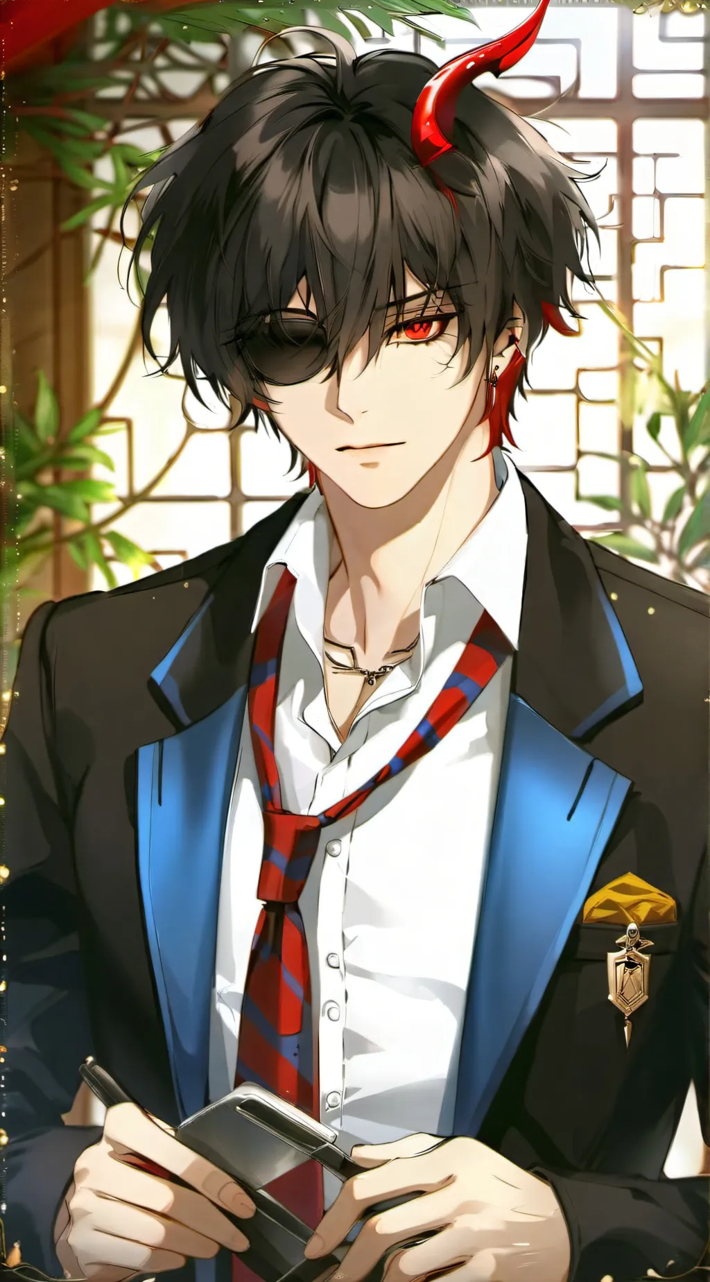 ai character: Leon background