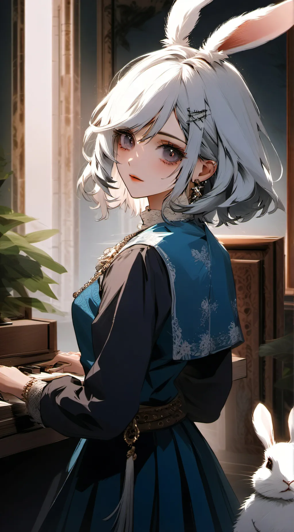 ai character: tiki background