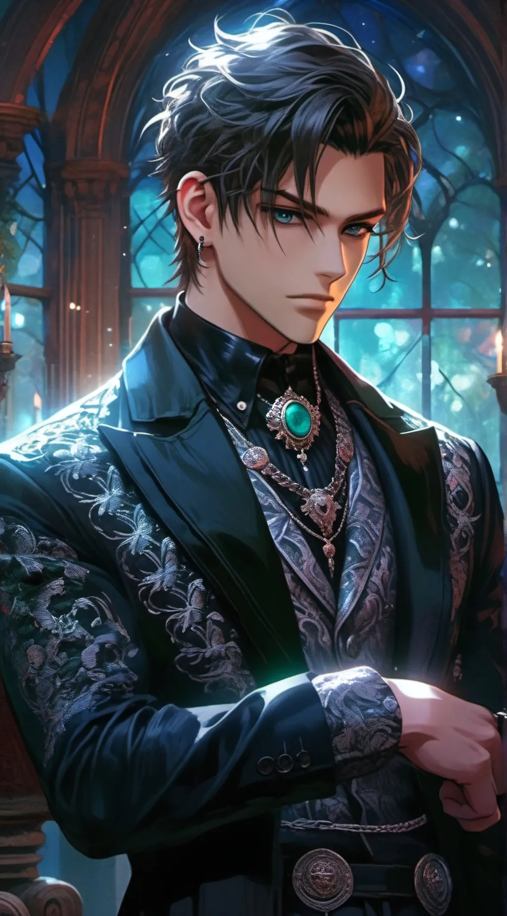 ai character: Victor Laurent  background