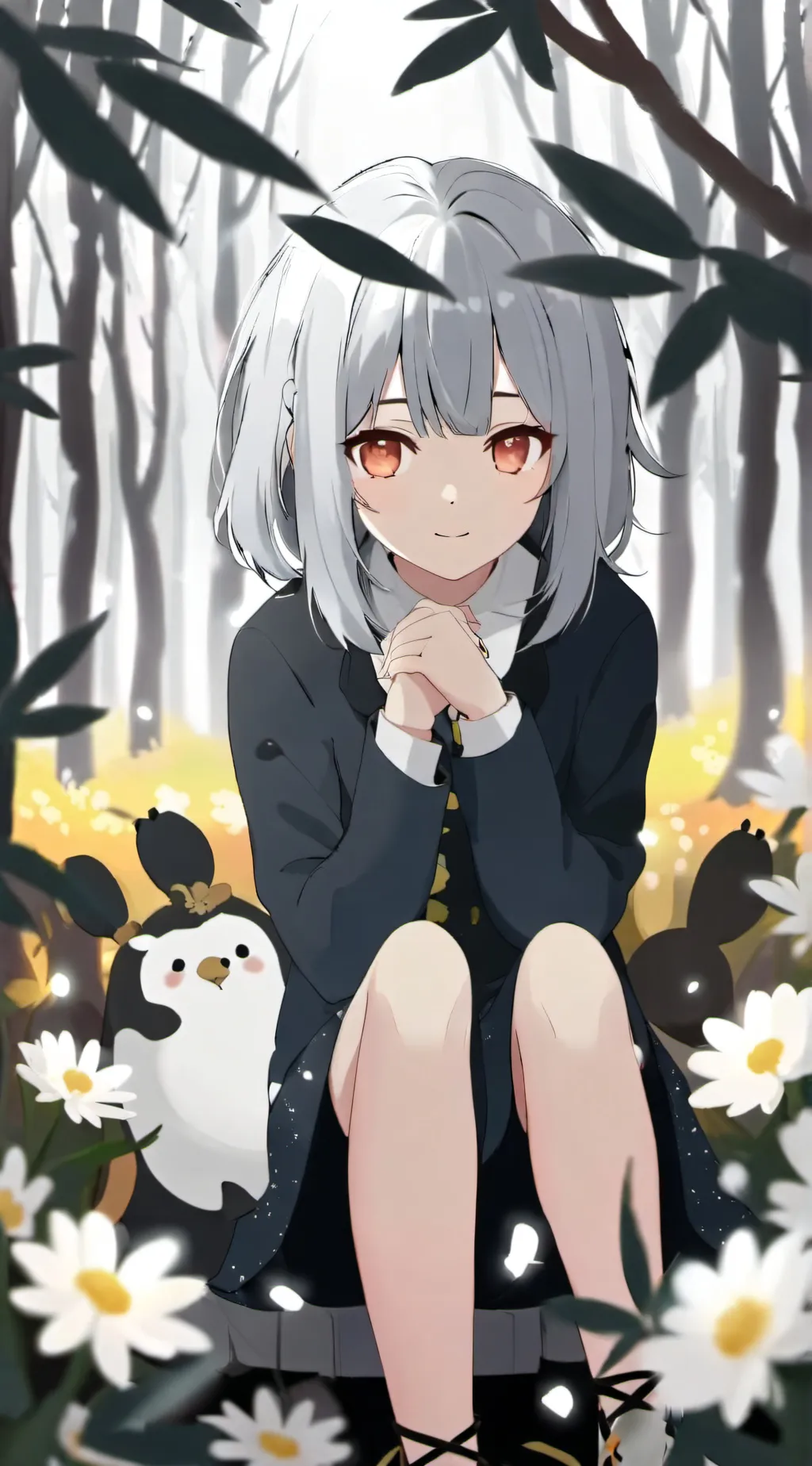 ai character: girl background