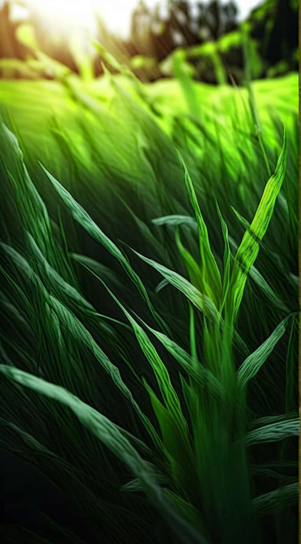 ai character: Grass background