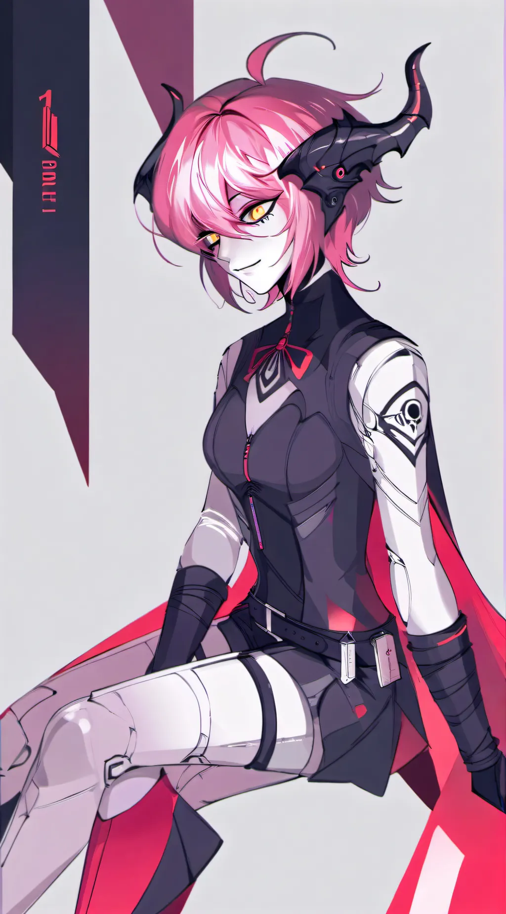 ai character: violett background