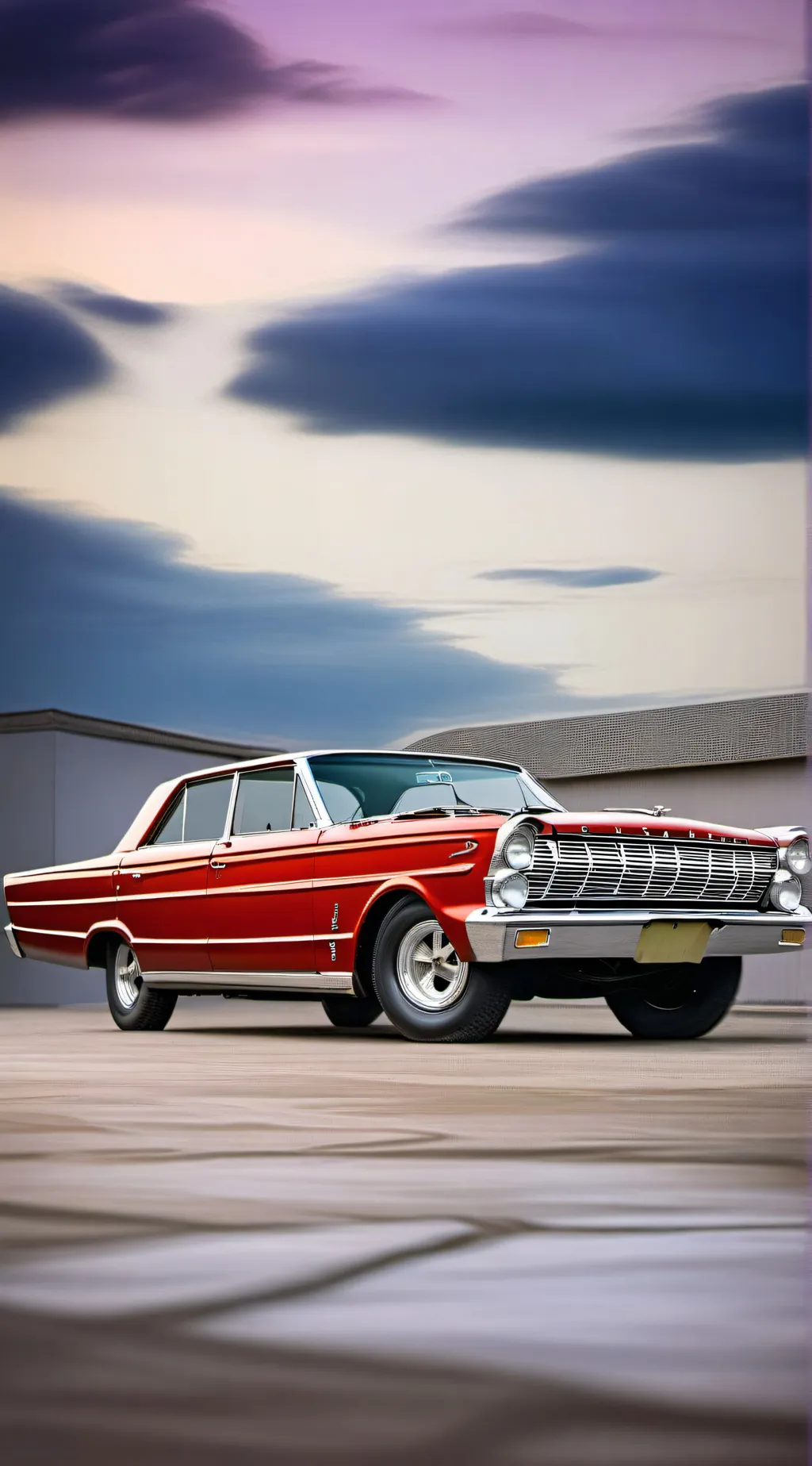 ai character: 1965 Ford Galaxie background