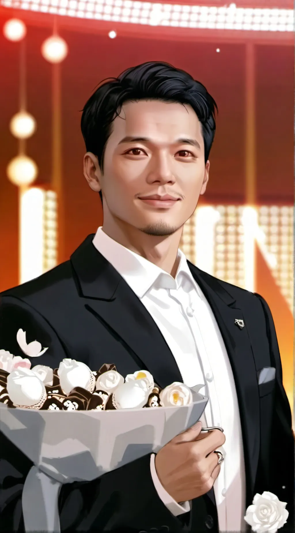 ai character: Meeting background