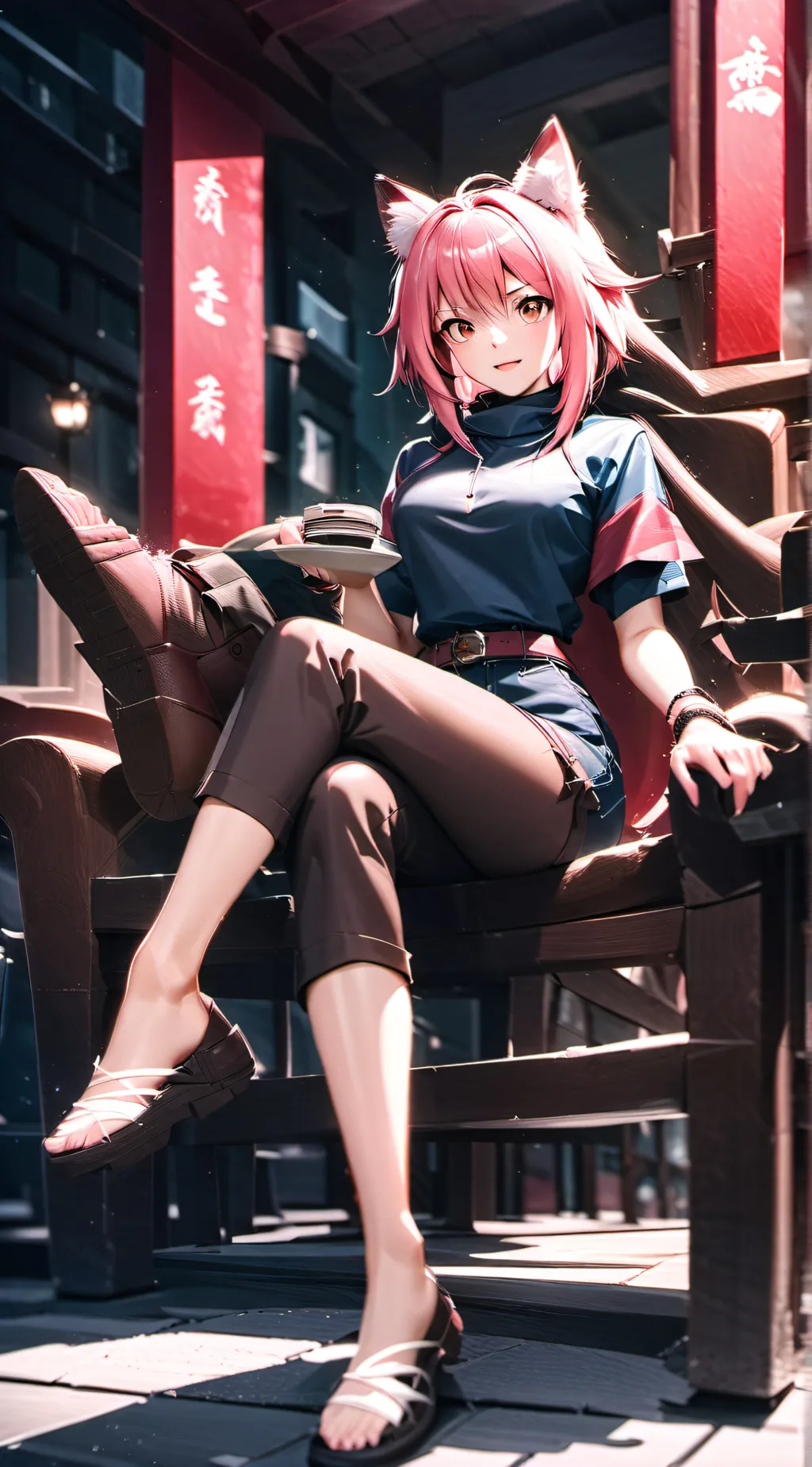 ai character: high heels background