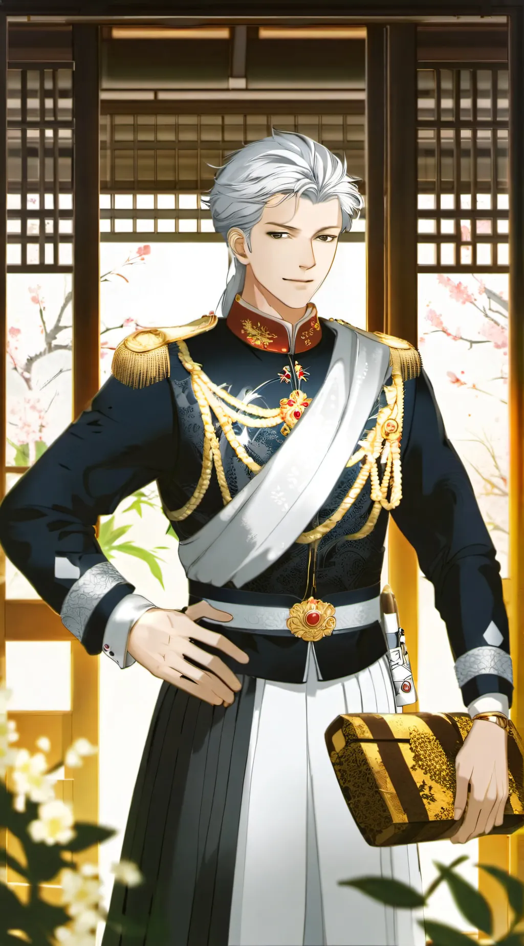 ai character: Palace trespassing background