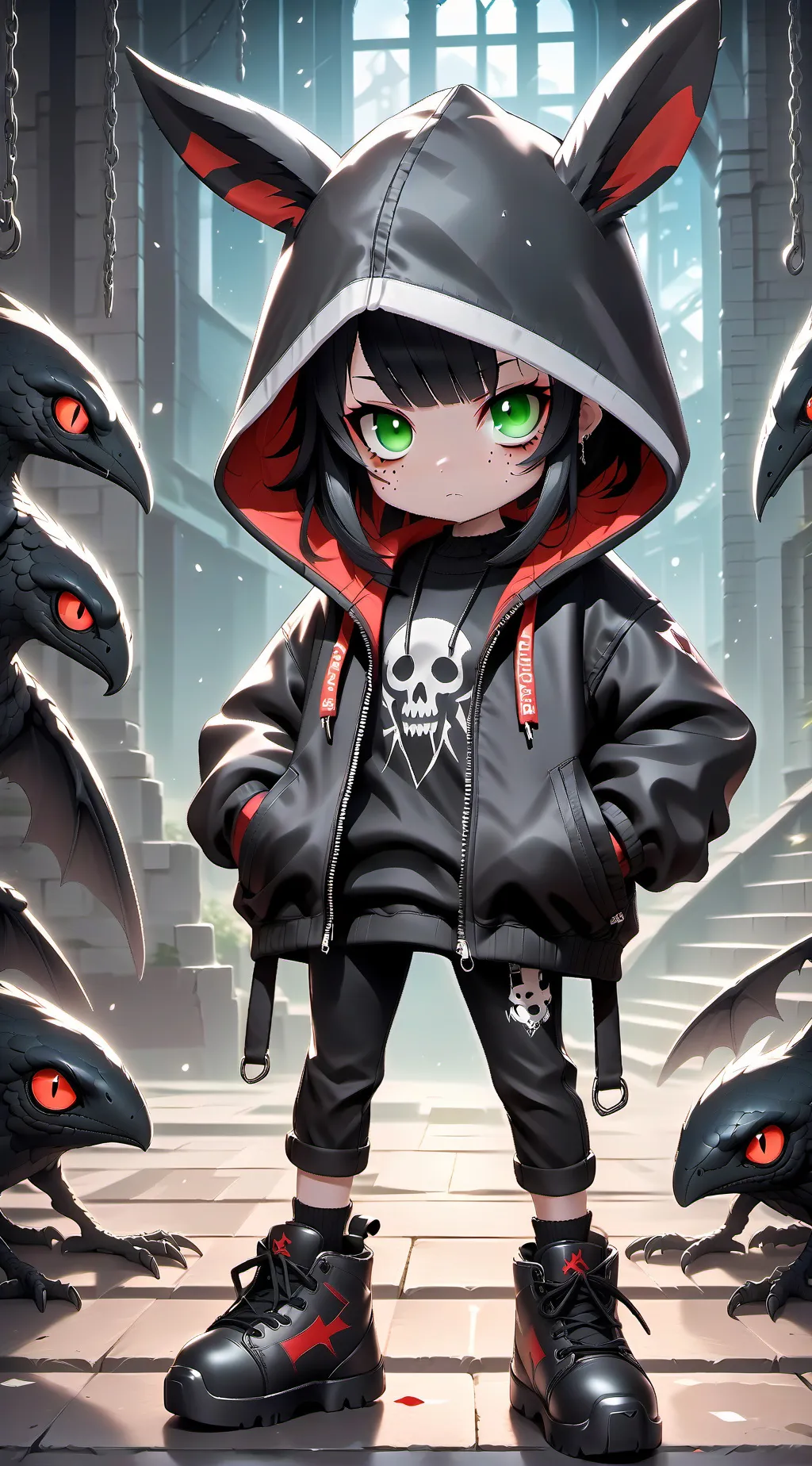 ai character: bunny background