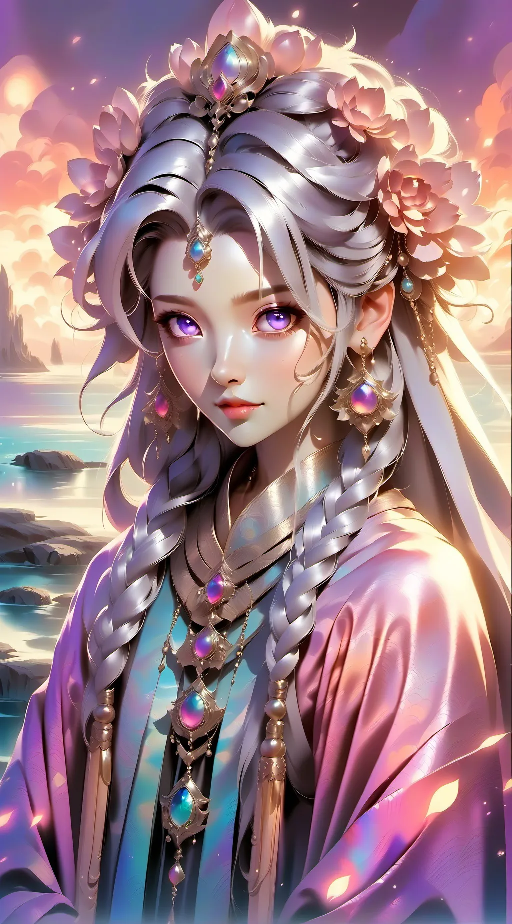 ai character: pregnant woman bel background