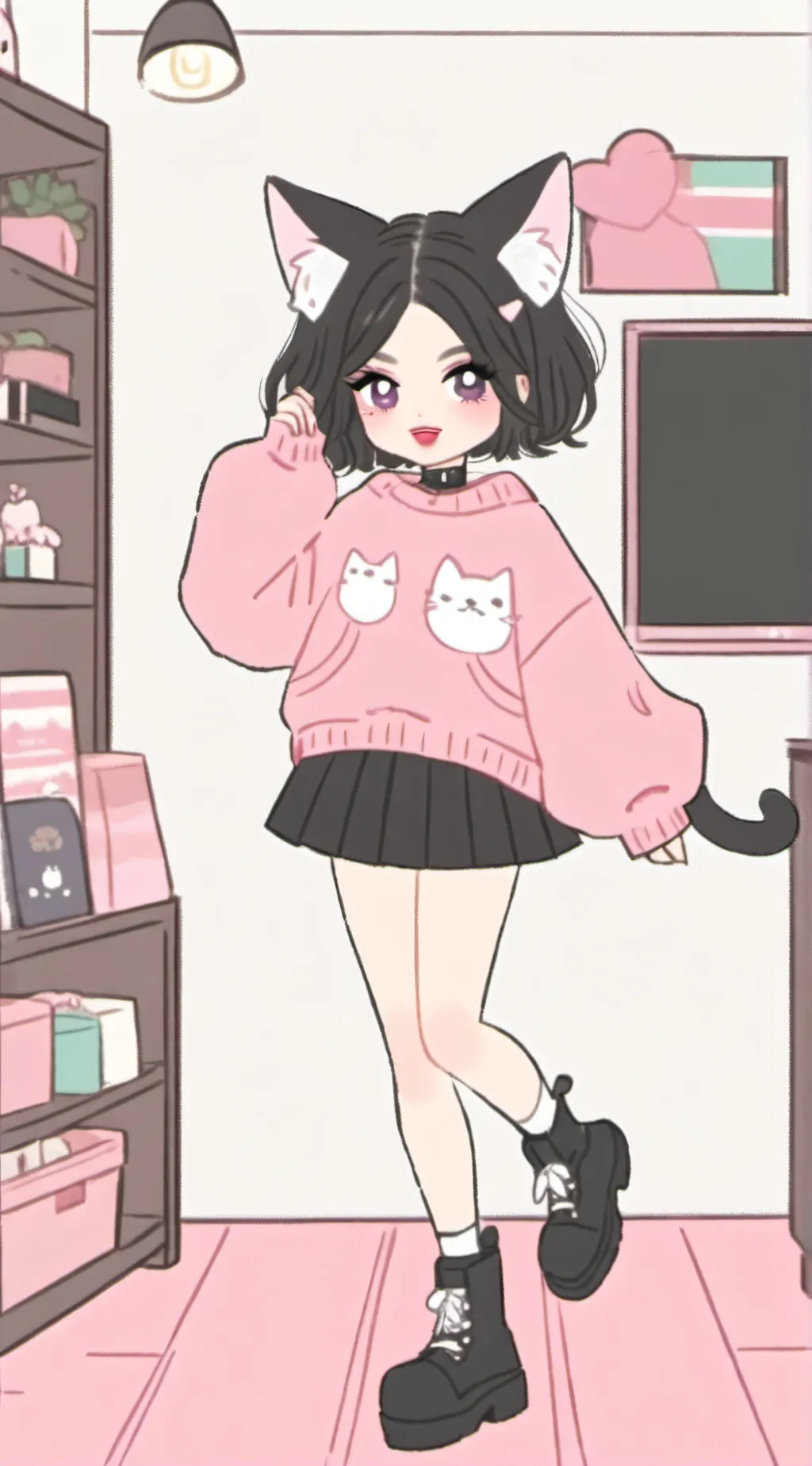 ai character: mha yander background