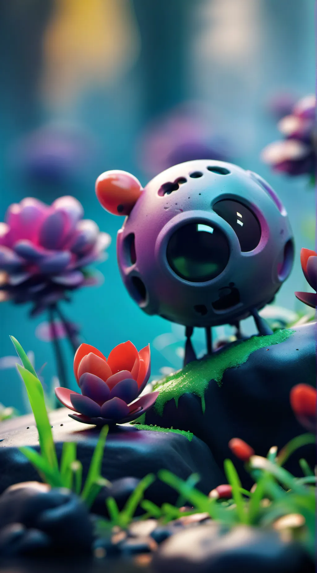 ai character: grass  background