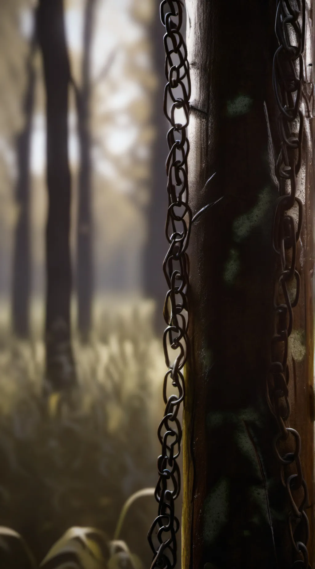 ai character: barb wire background