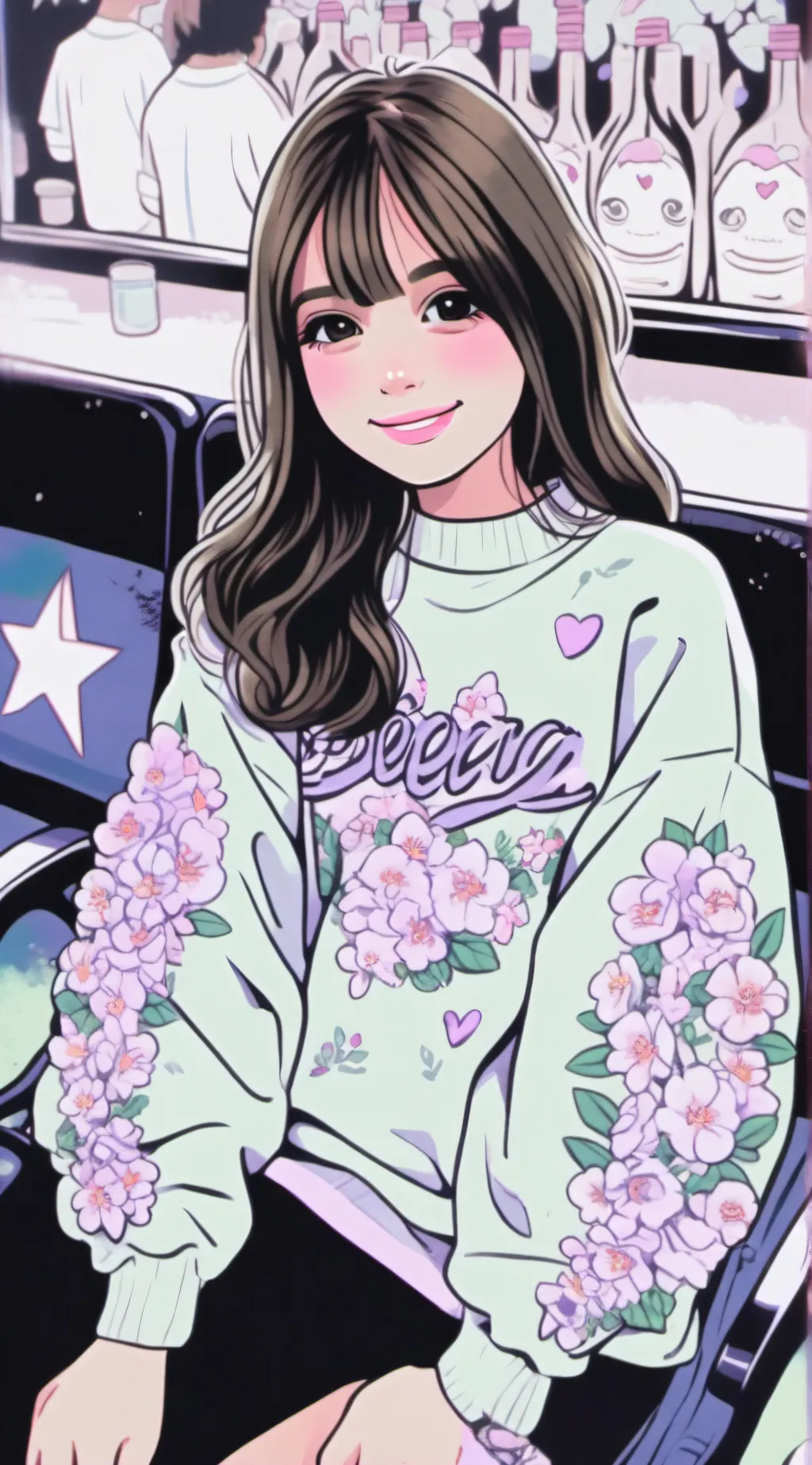 ai character: lucia  background