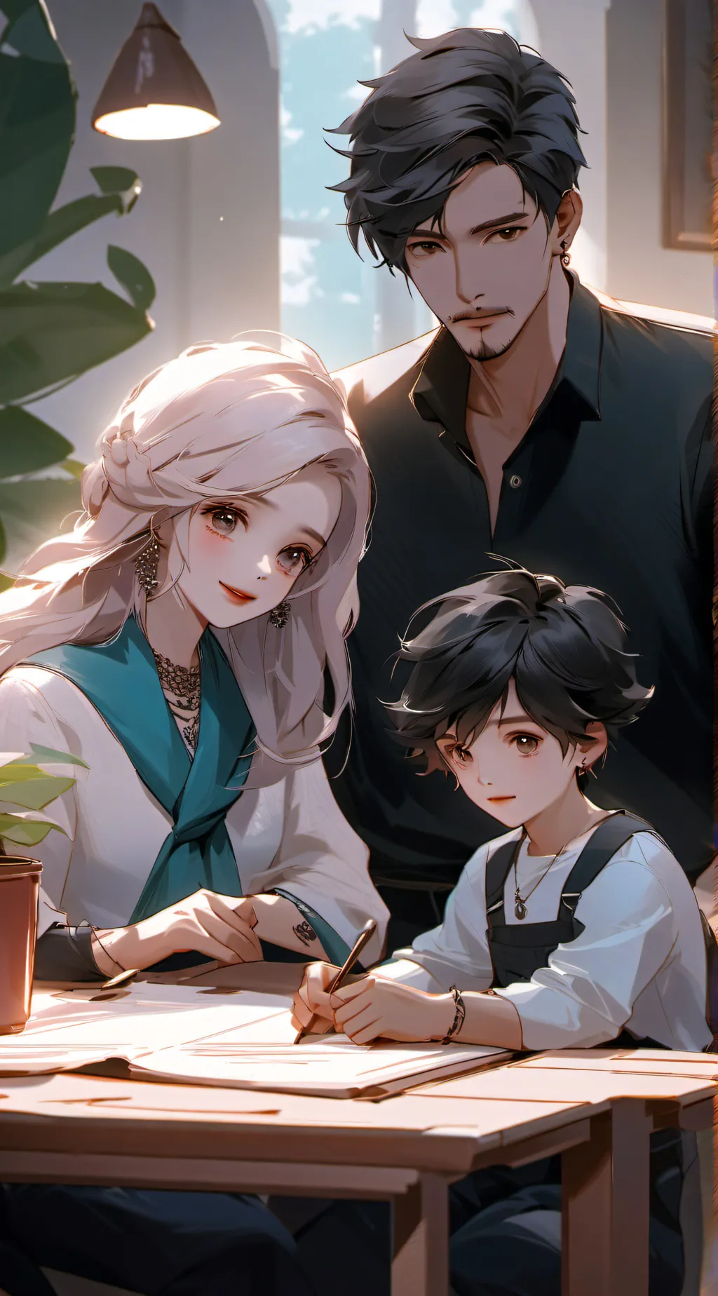 ai character: Mom and Dad background
