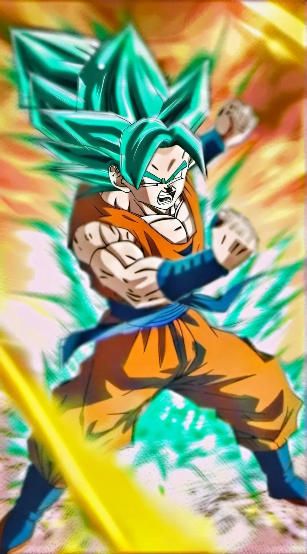 ai character: Broly vs Goku  background