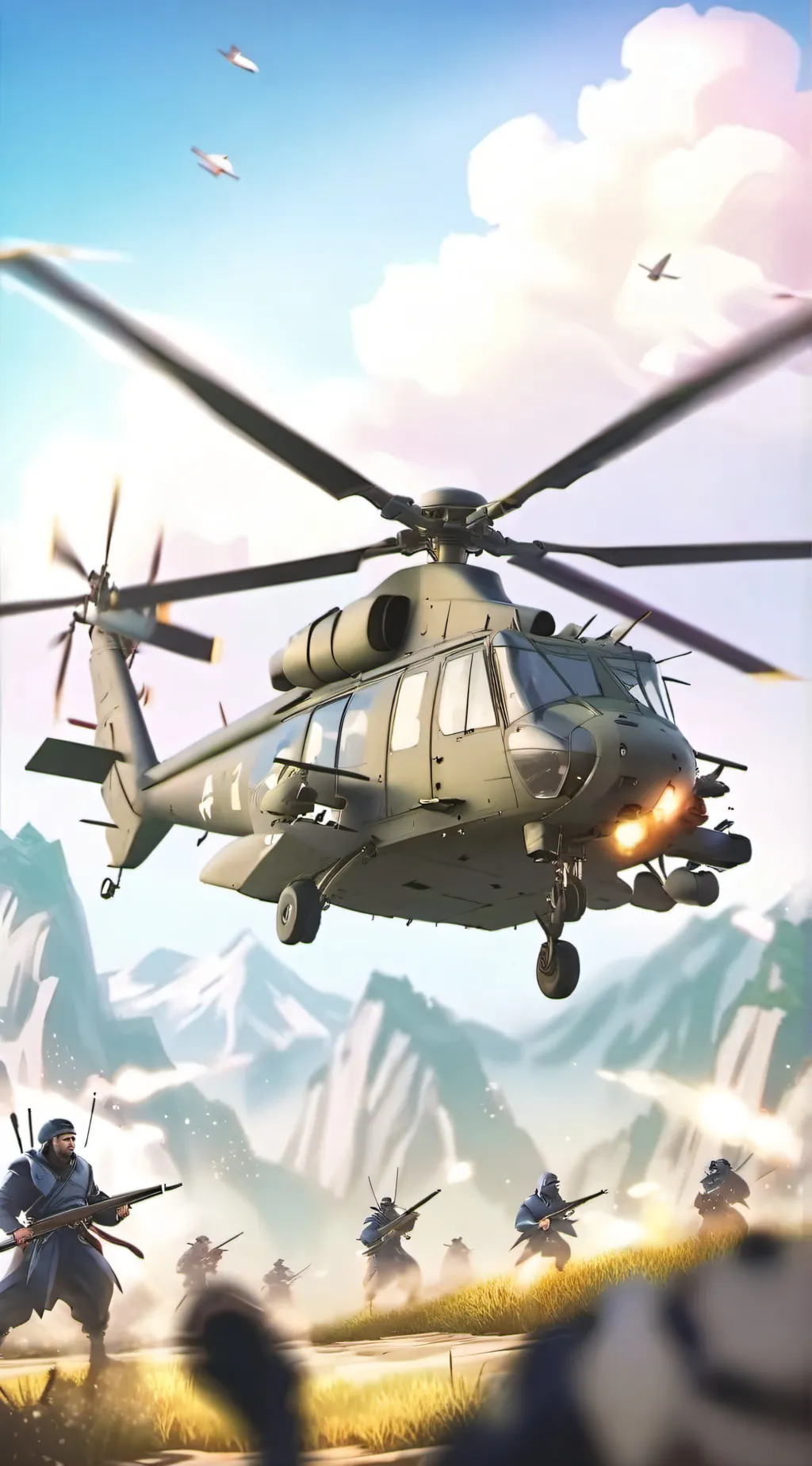 ai character: The War Of Furries background