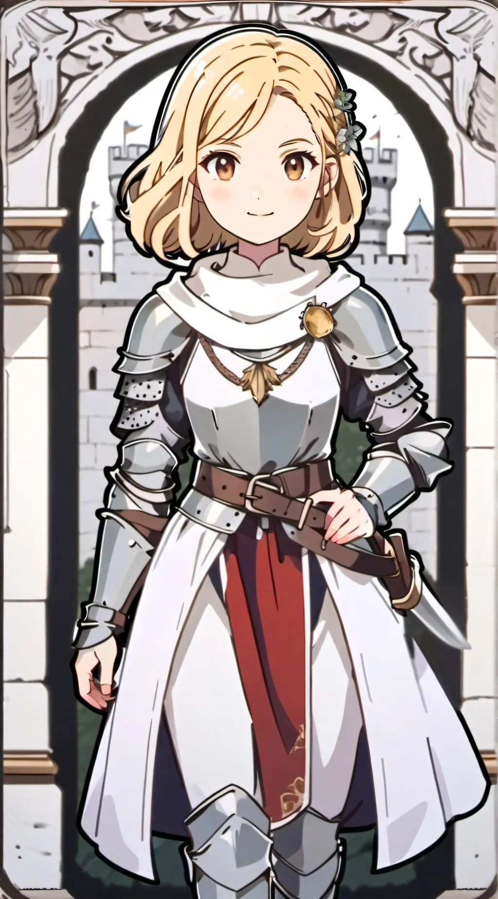 ai character: Maiyana Brown background