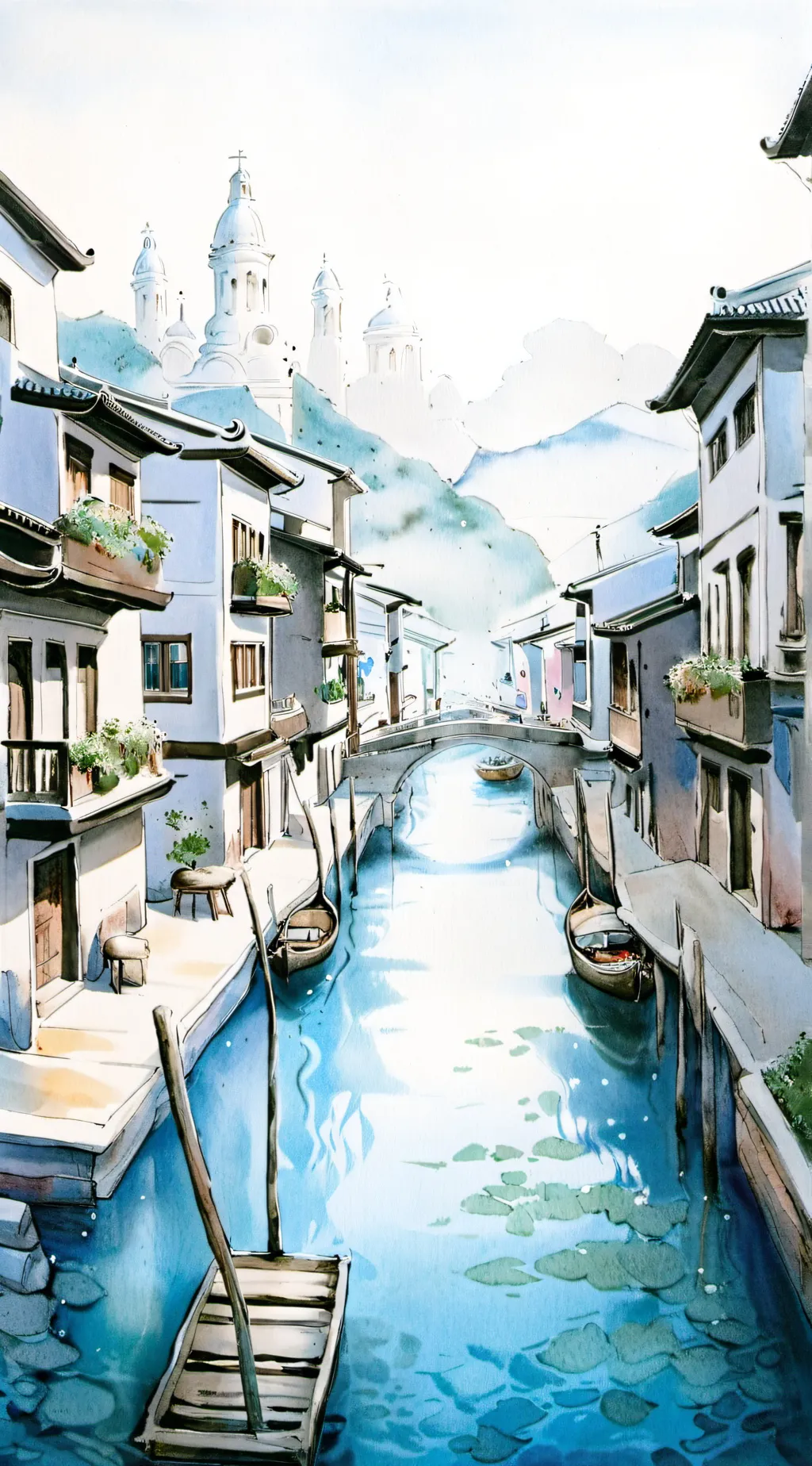 ai character: La gran ciudad background