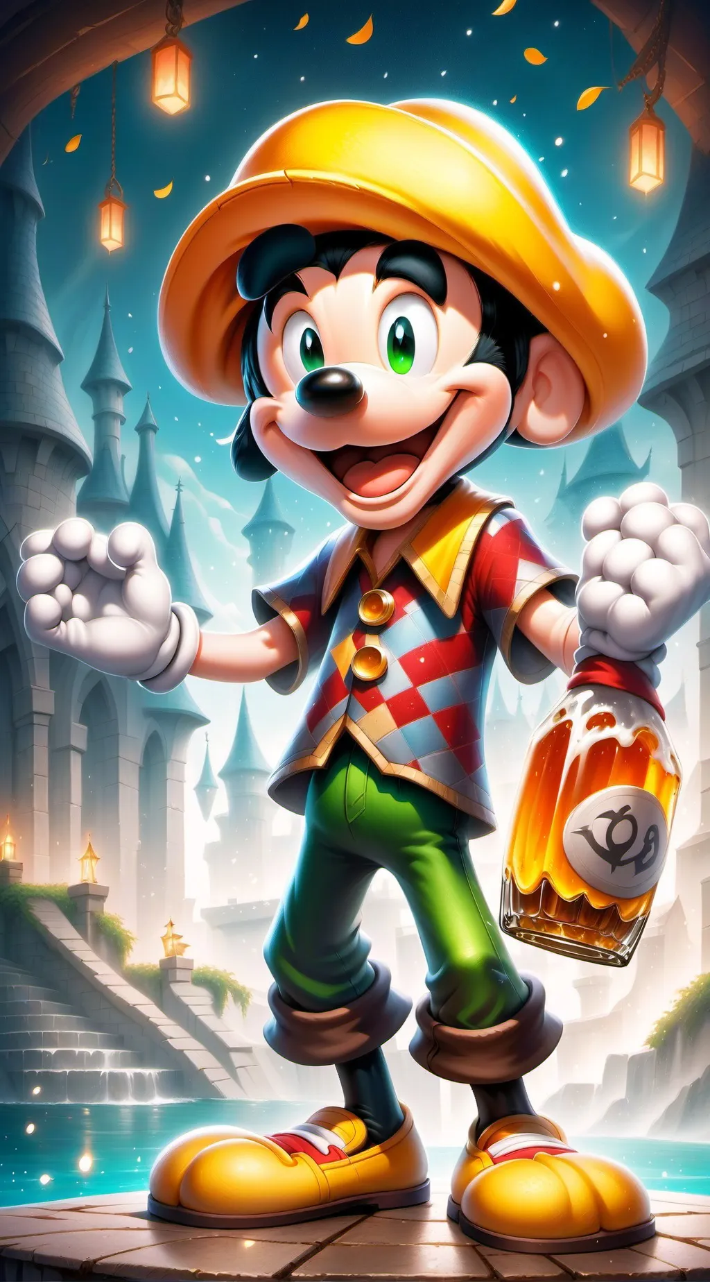 ai character: goofy background