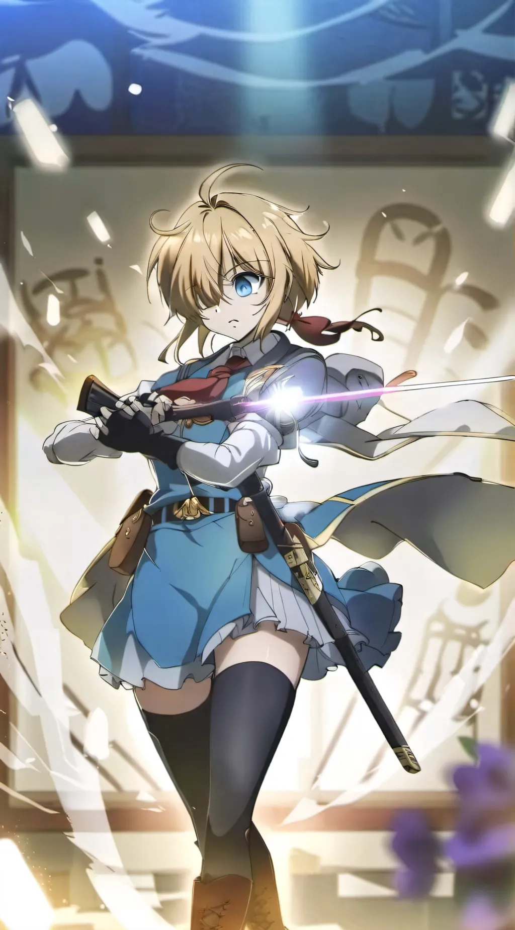 ai character: my color hearts background