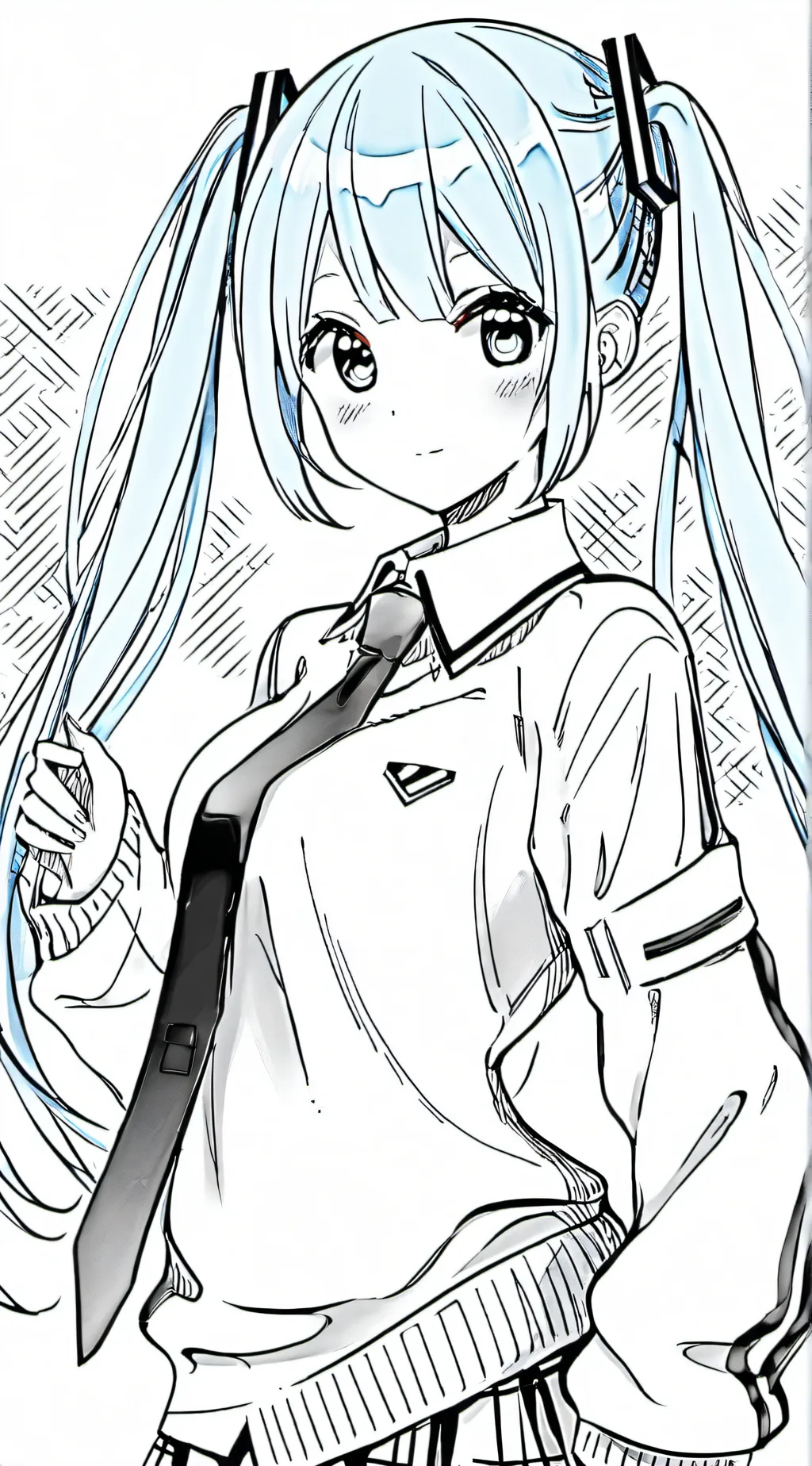 ai character: Miku! (train meme) background