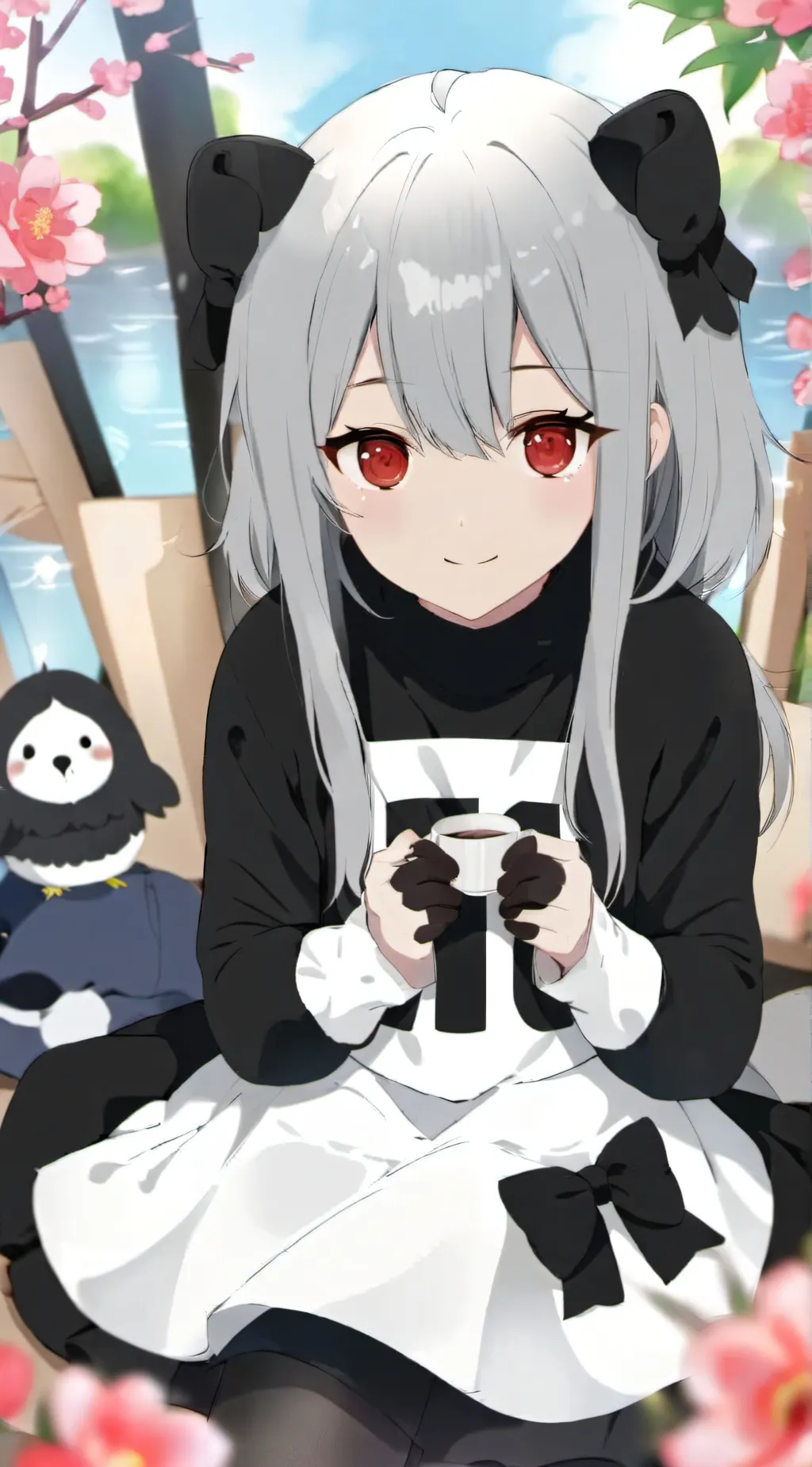 ai character: Ashley  background