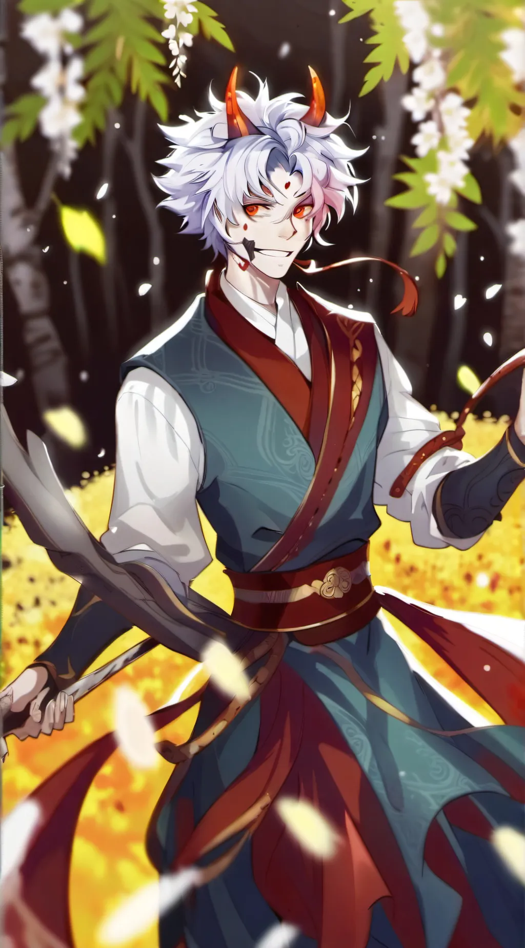 ai character: okarun background