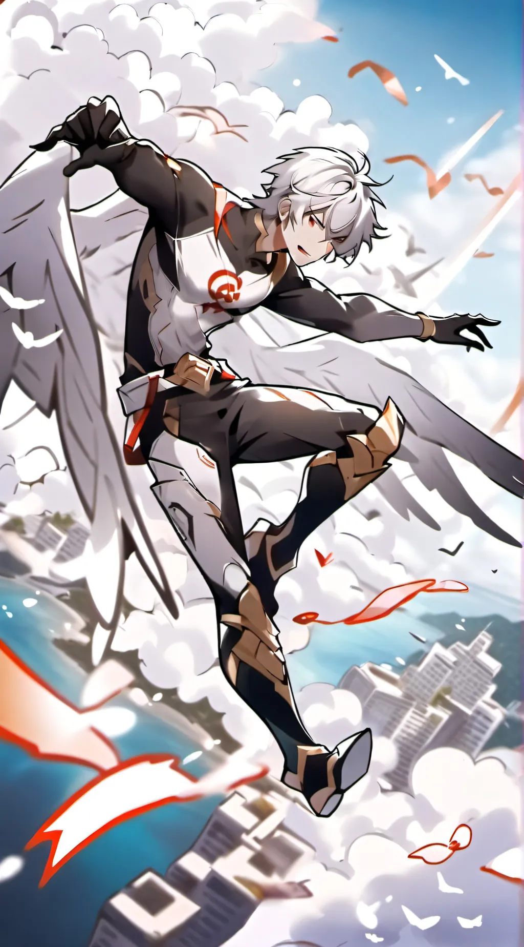 ai character: Fighter hero background