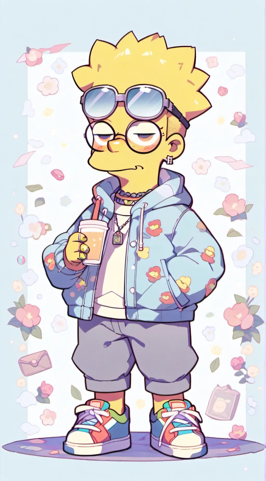 ai character: Bart simpson background