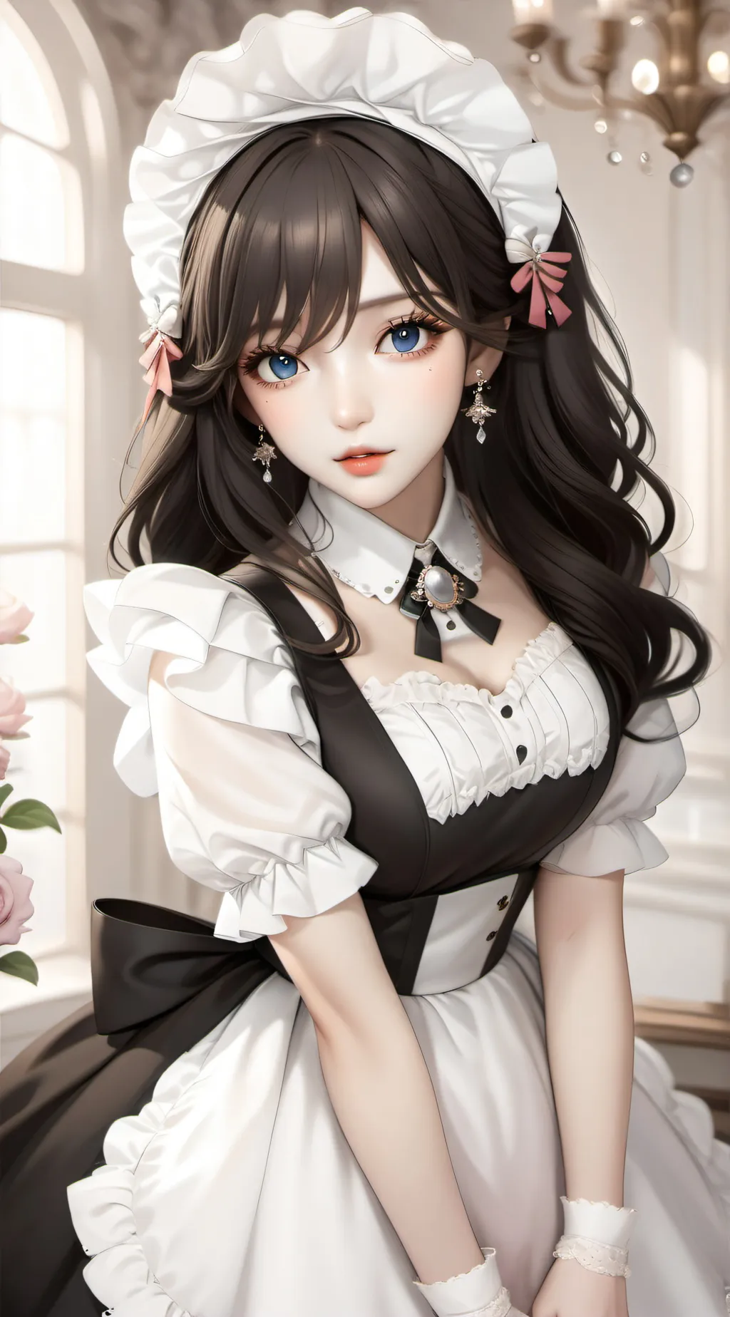 ai character: Marylin  background