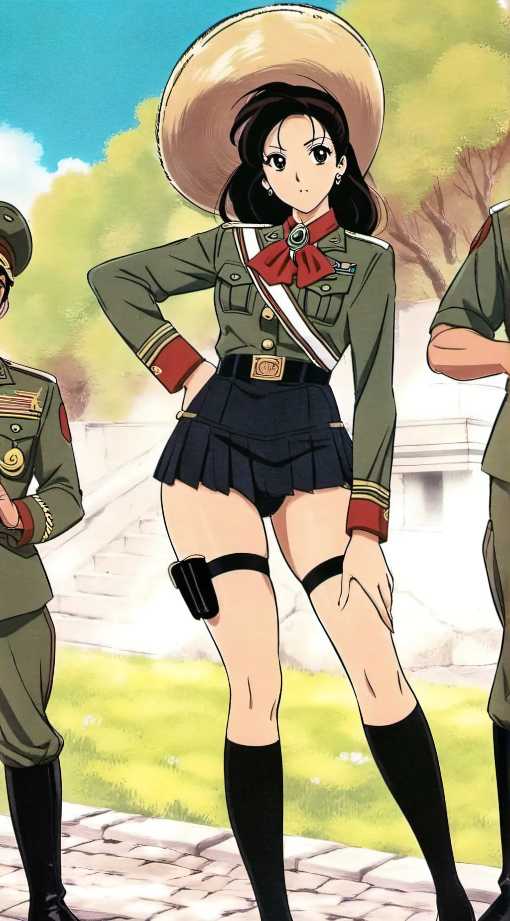 ai character: una adelita masisa background