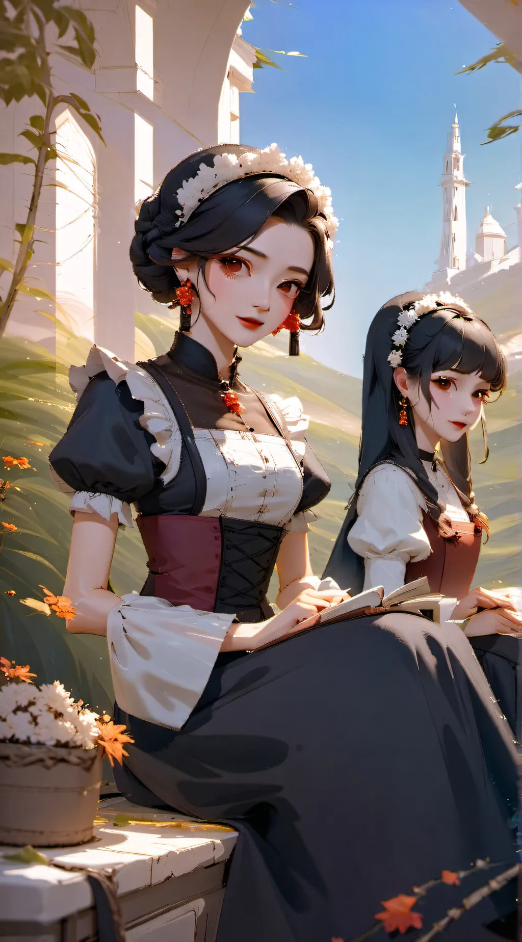 ai character: Thalia and Ana background