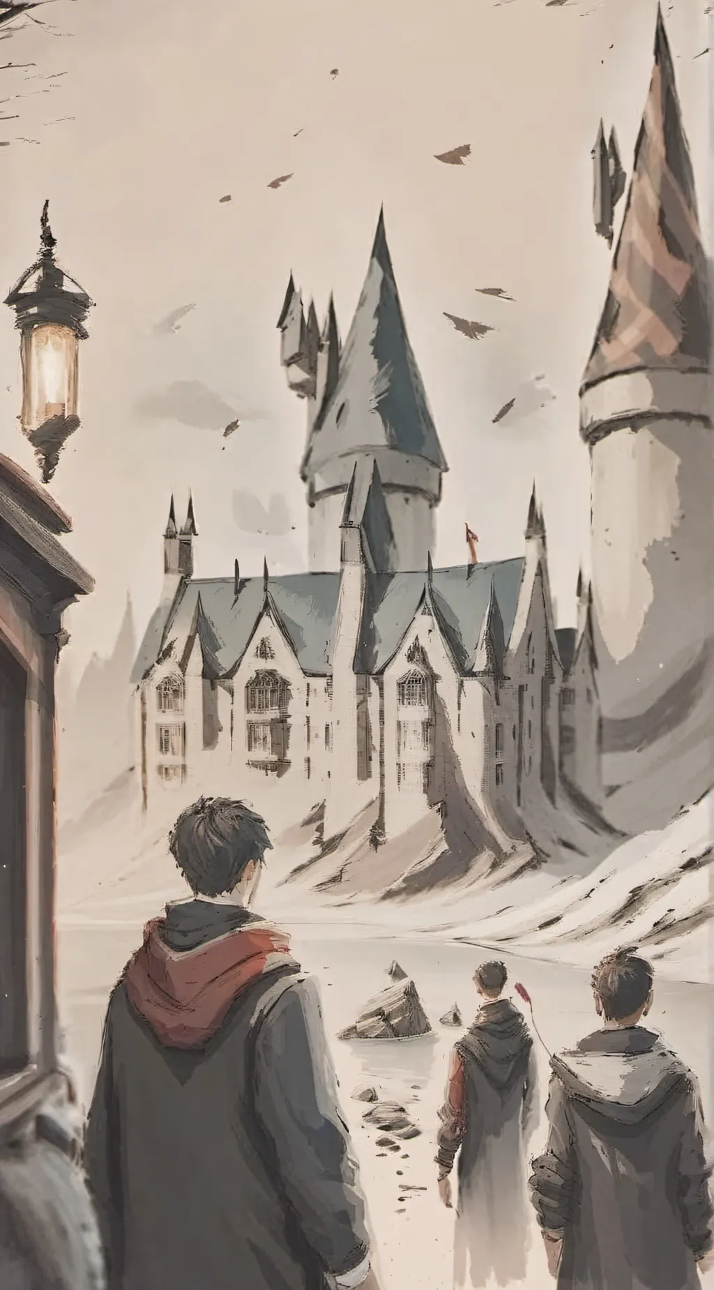 ai character: Hogwarts idk background