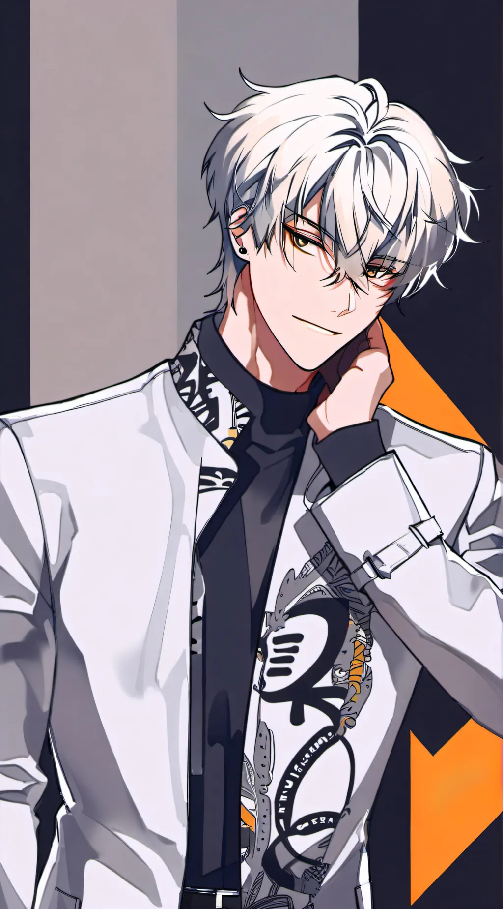 ai character:  Maxence *^* background