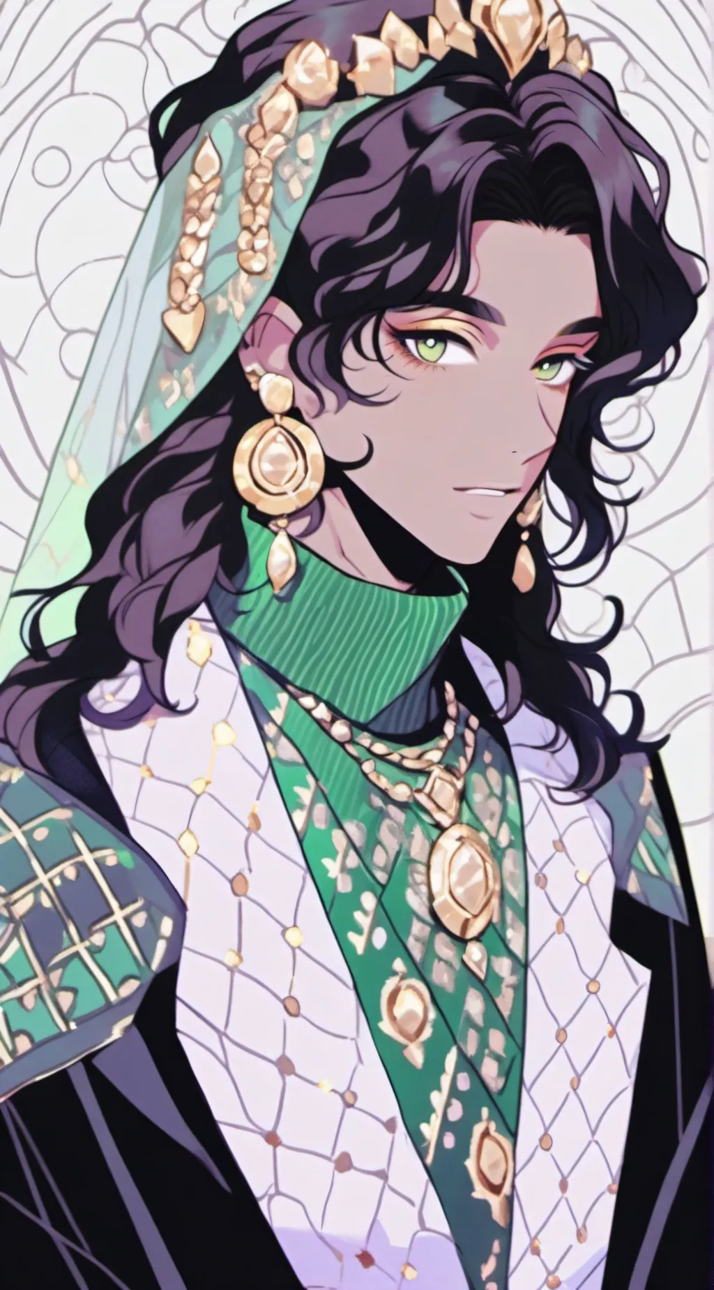 ai character: 🥀￼Rosamond🐍 background