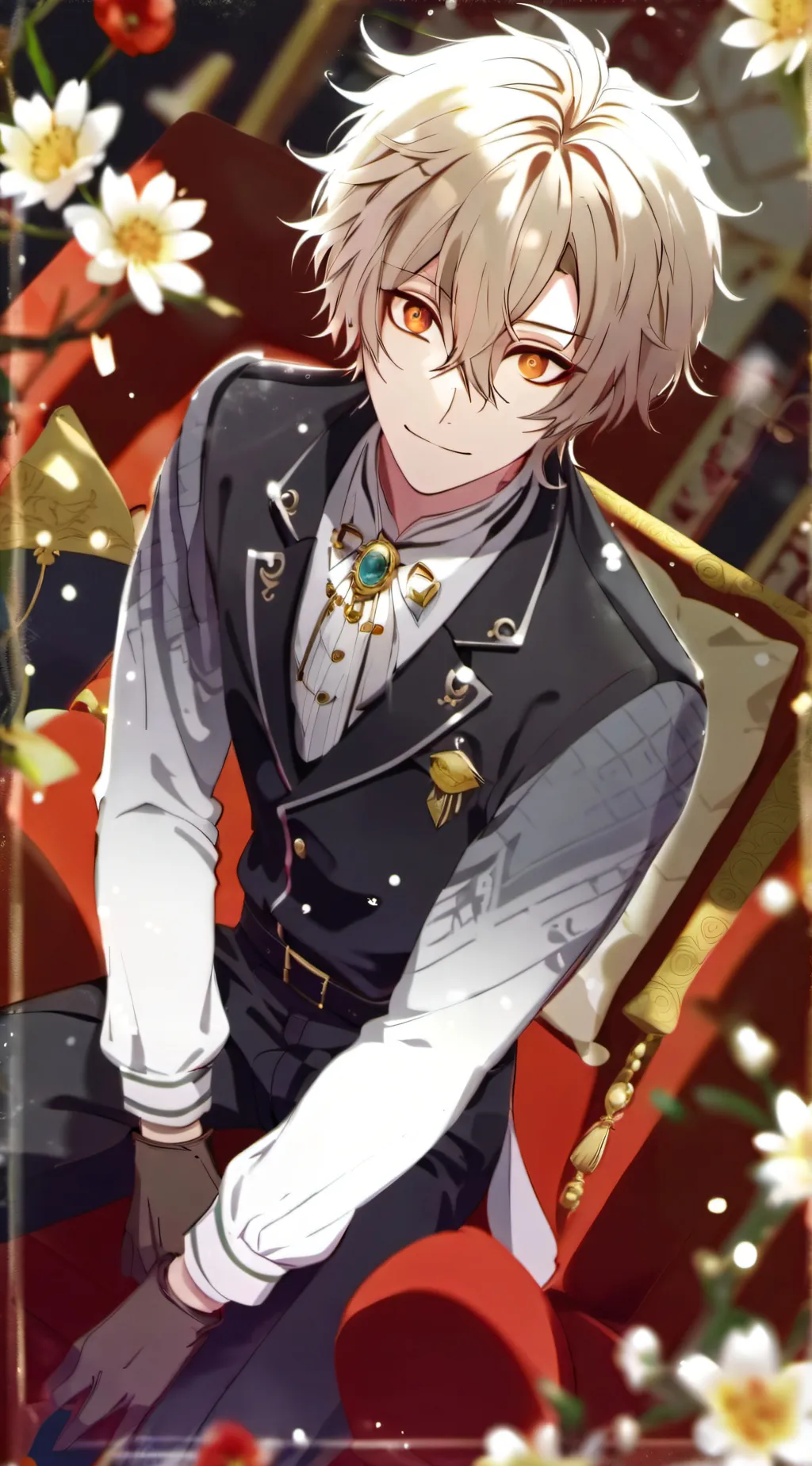 ai character: Kirishima twin   background