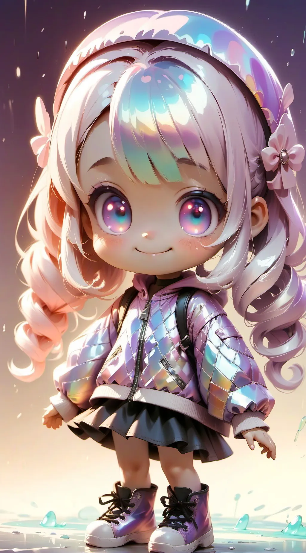 ai character: lily /hero background