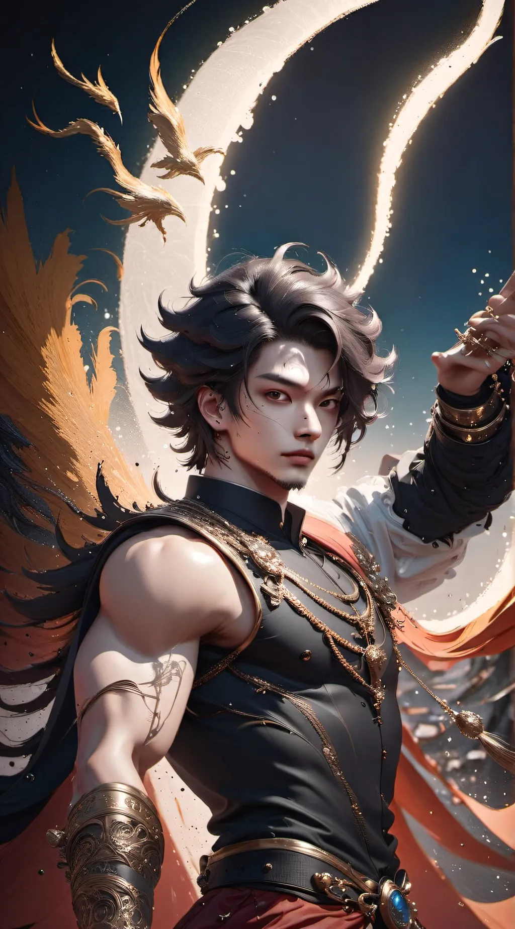 ai character: MHA creep background