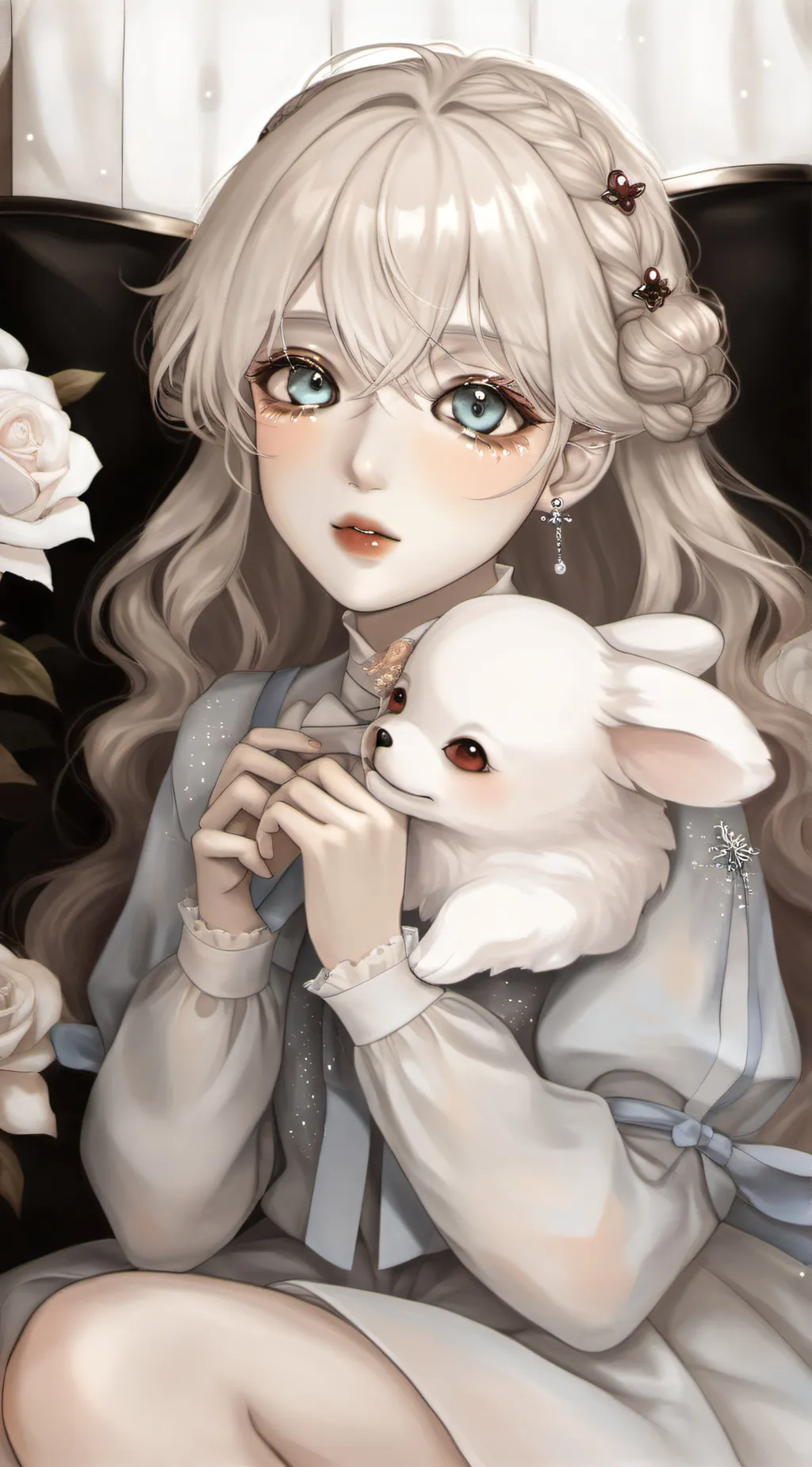 ai character: Saffron Rosette background