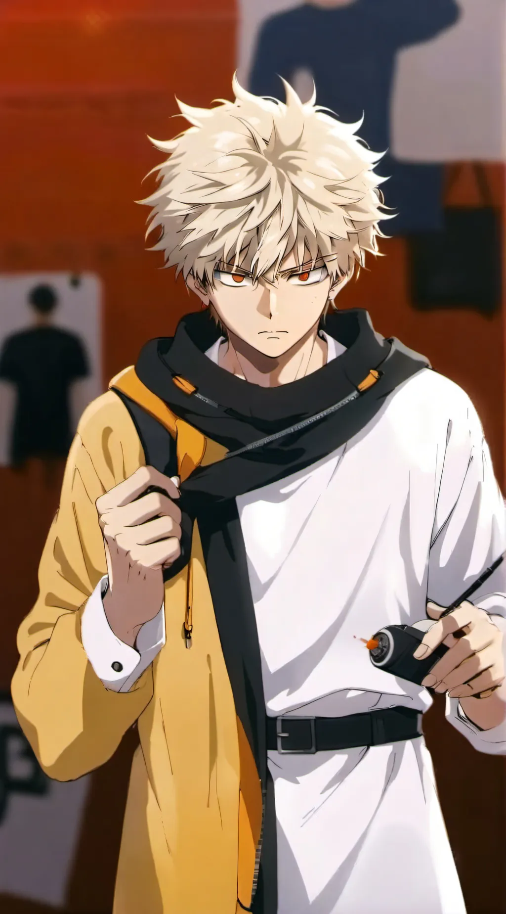 ai character: Katsuki Bakugo background